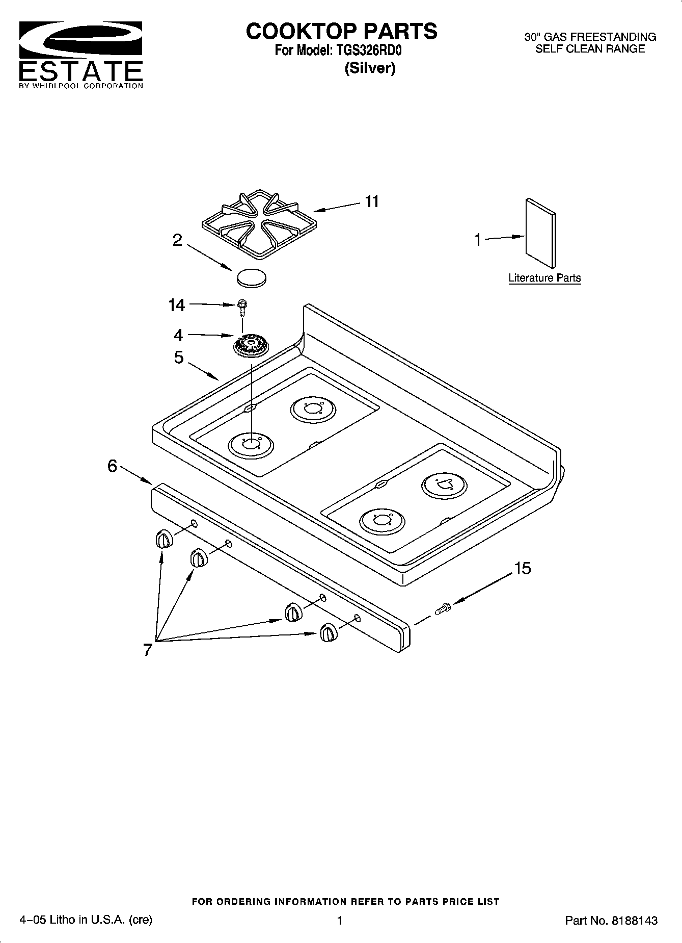 01 - COOKTOP PARTS