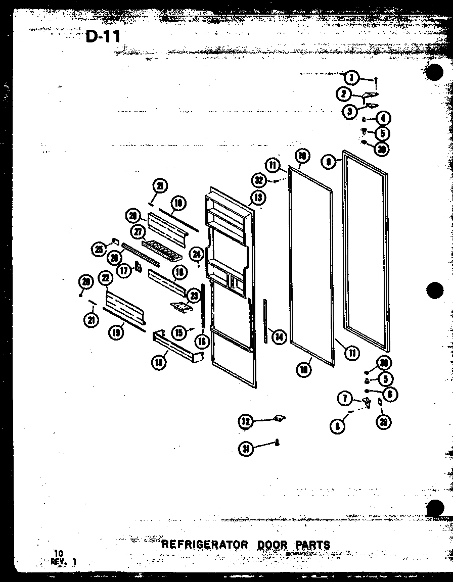 13 - REF DOOR PARTS