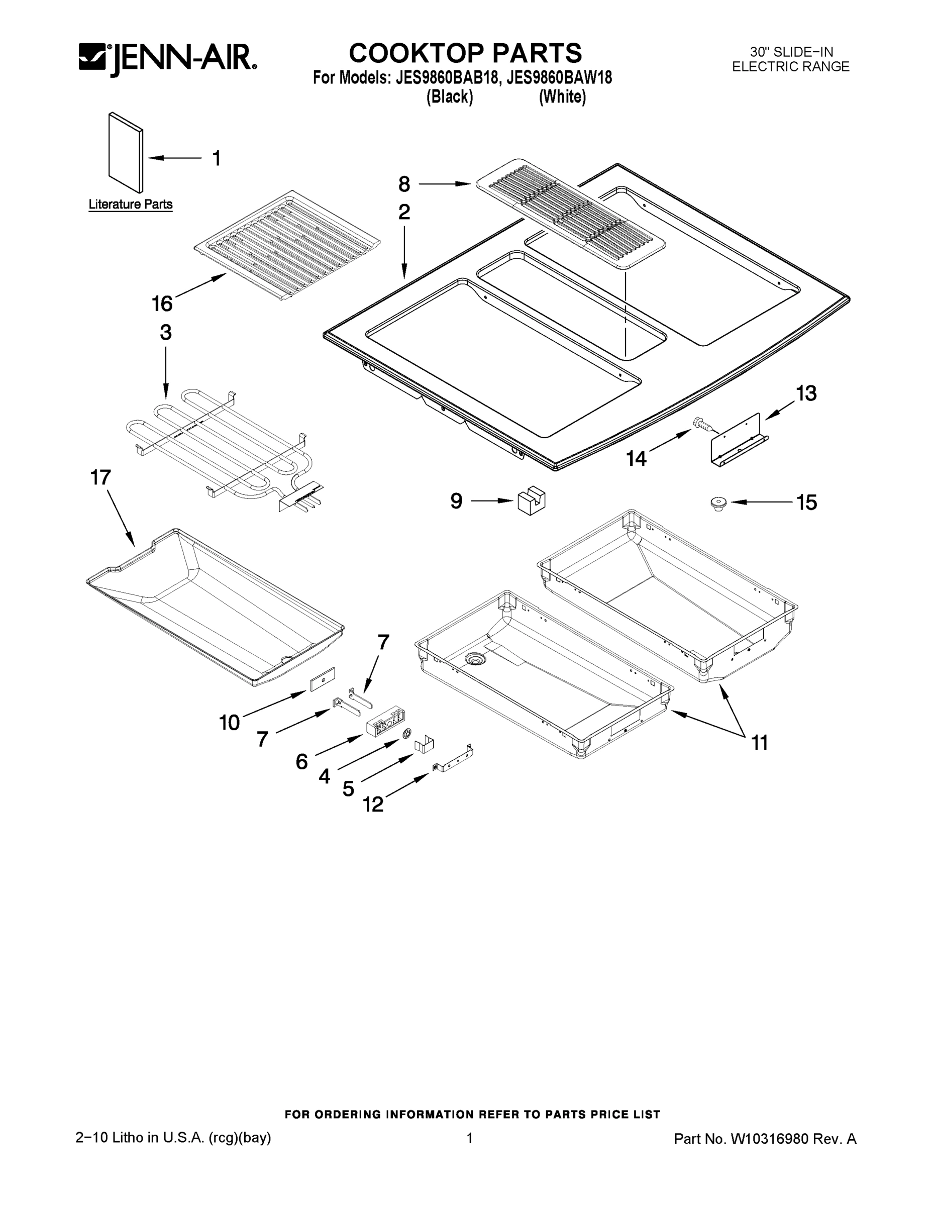 01 - COOKTOP PARTS
