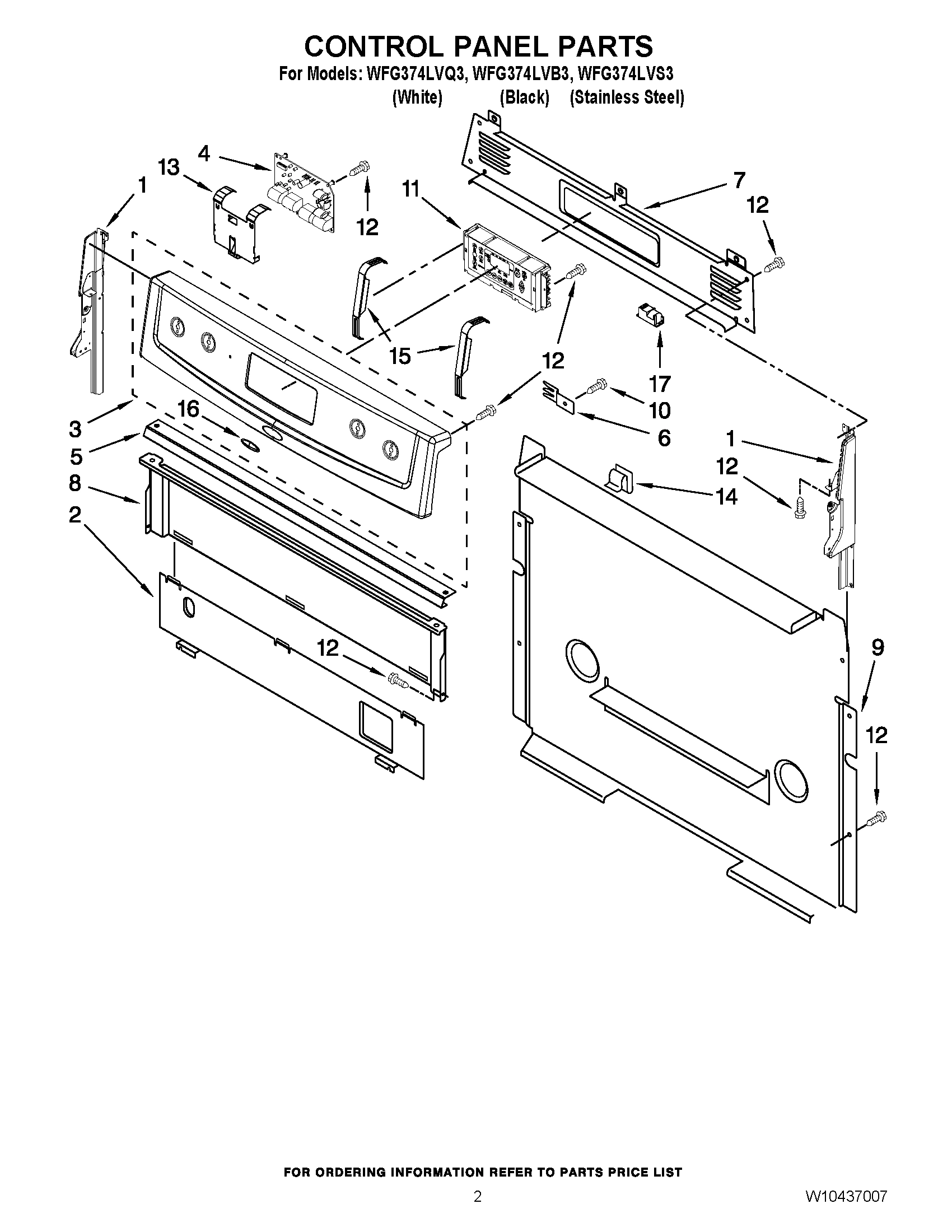 02 - CONTROL PANEL PARTS