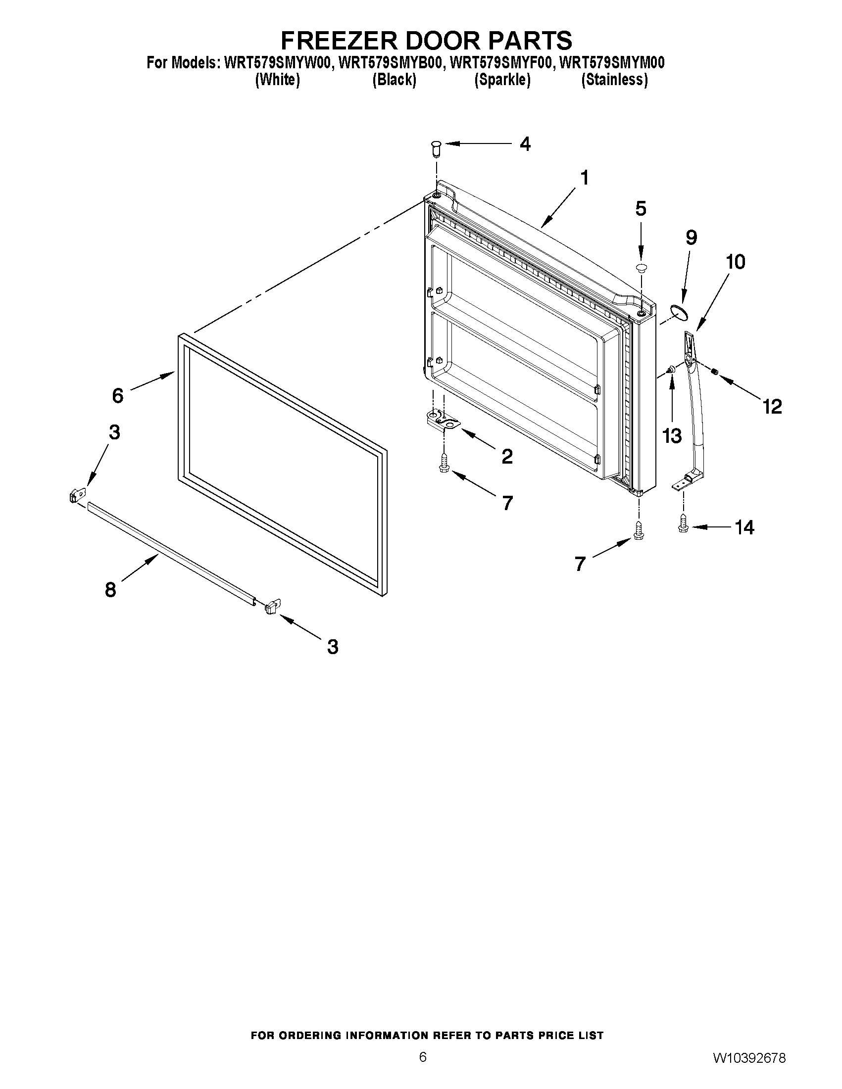 04 - FREEZER DOOR PARTS