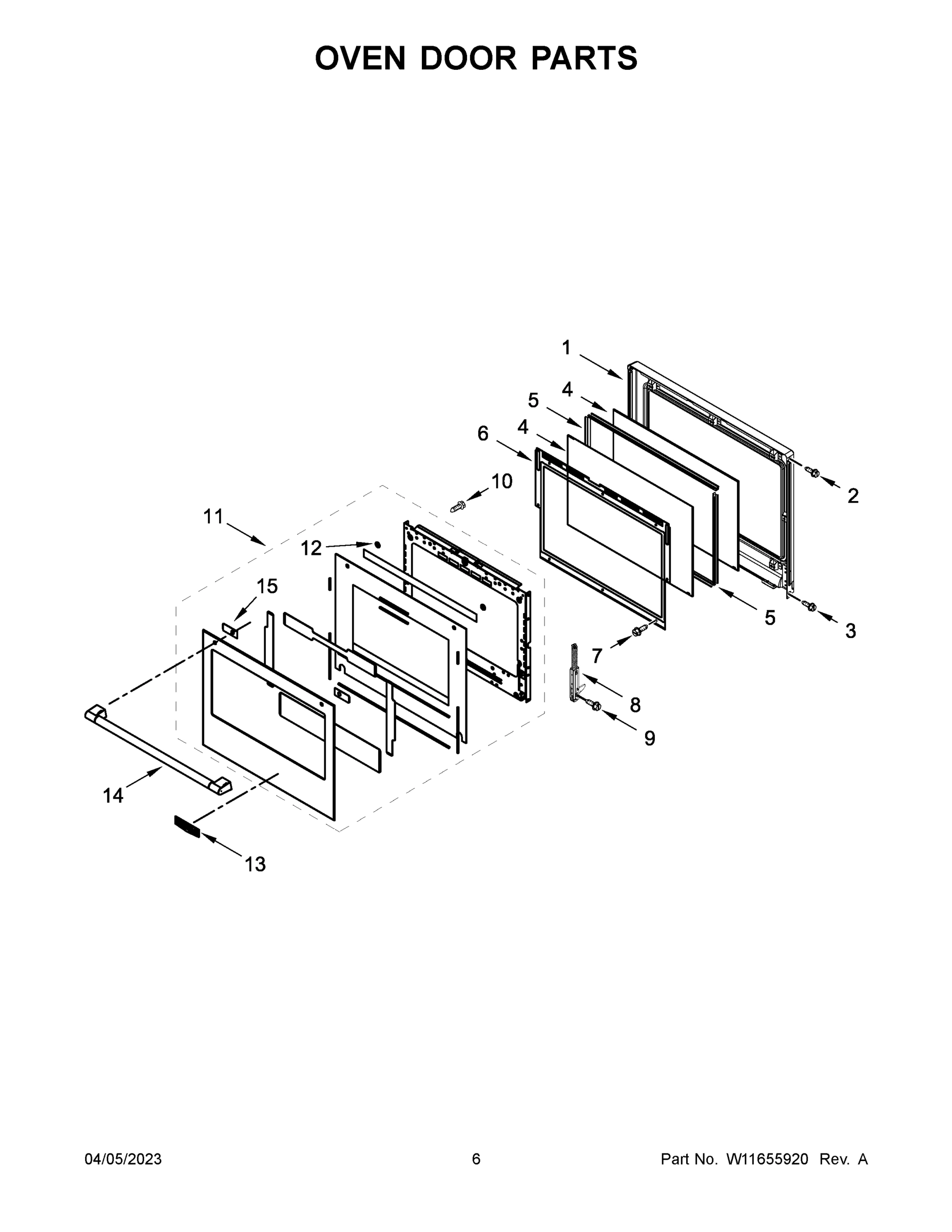 04 - OVEN DOOR PARTS