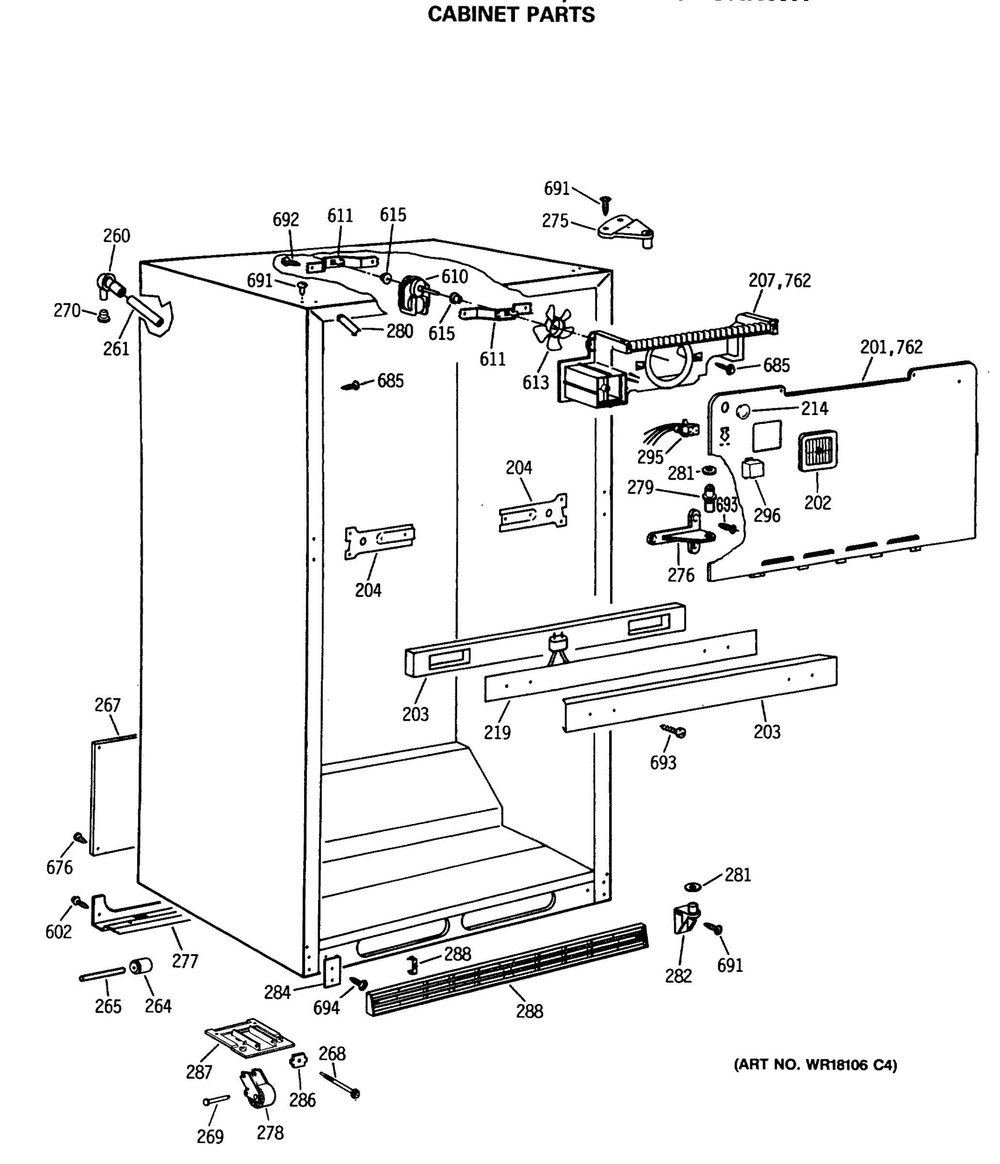 CABINET PARTS