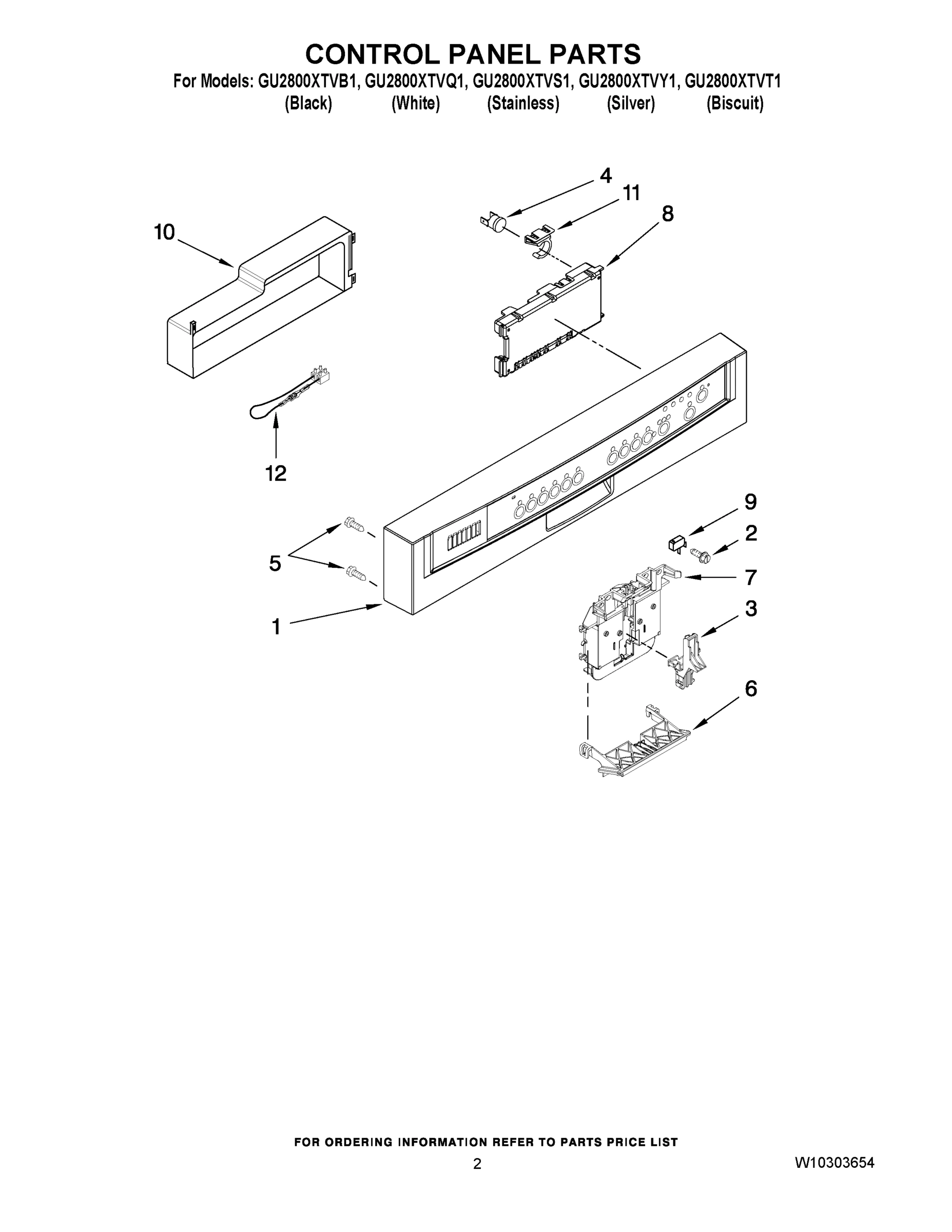 02 - CONTROL PANEL PARTS
