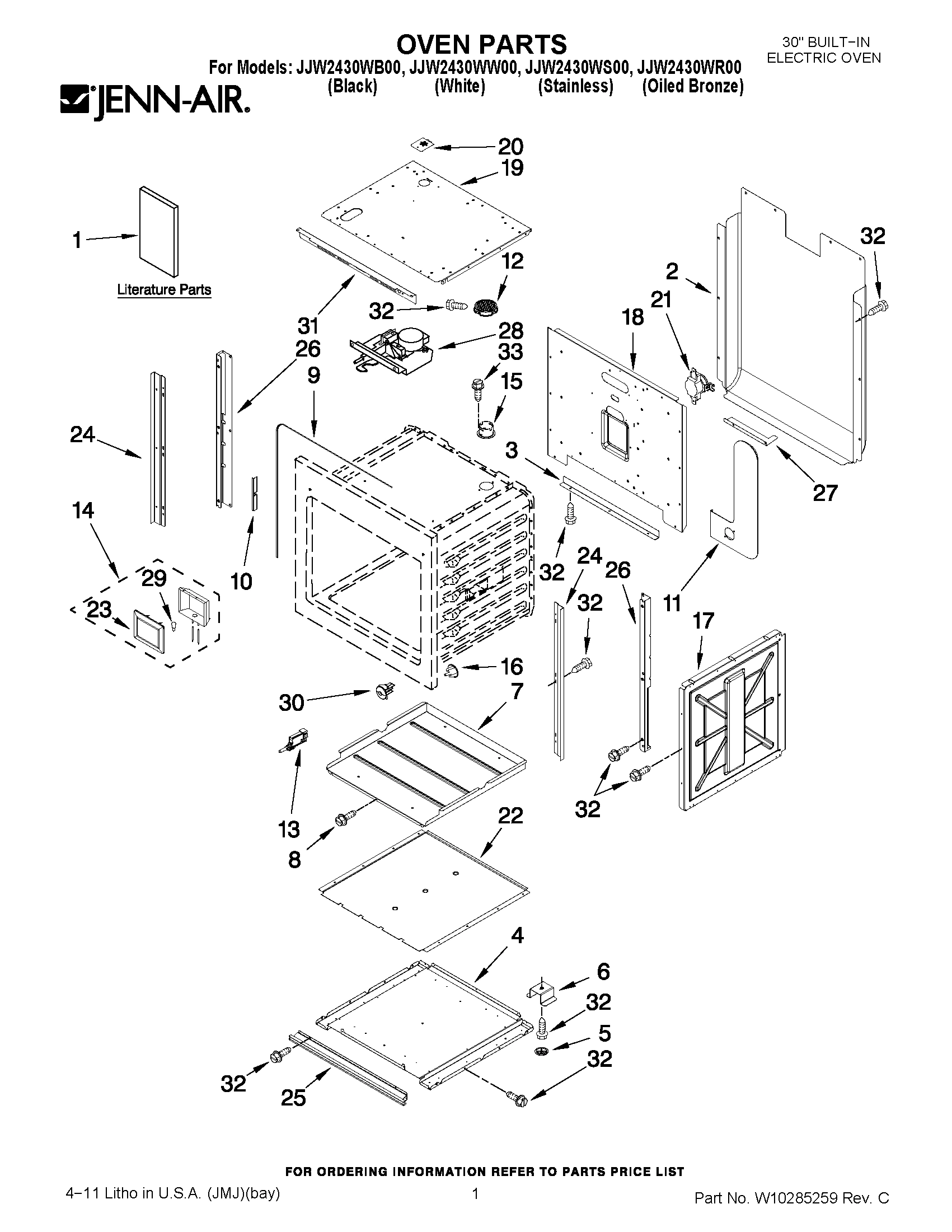 01 - OVEN PARTS