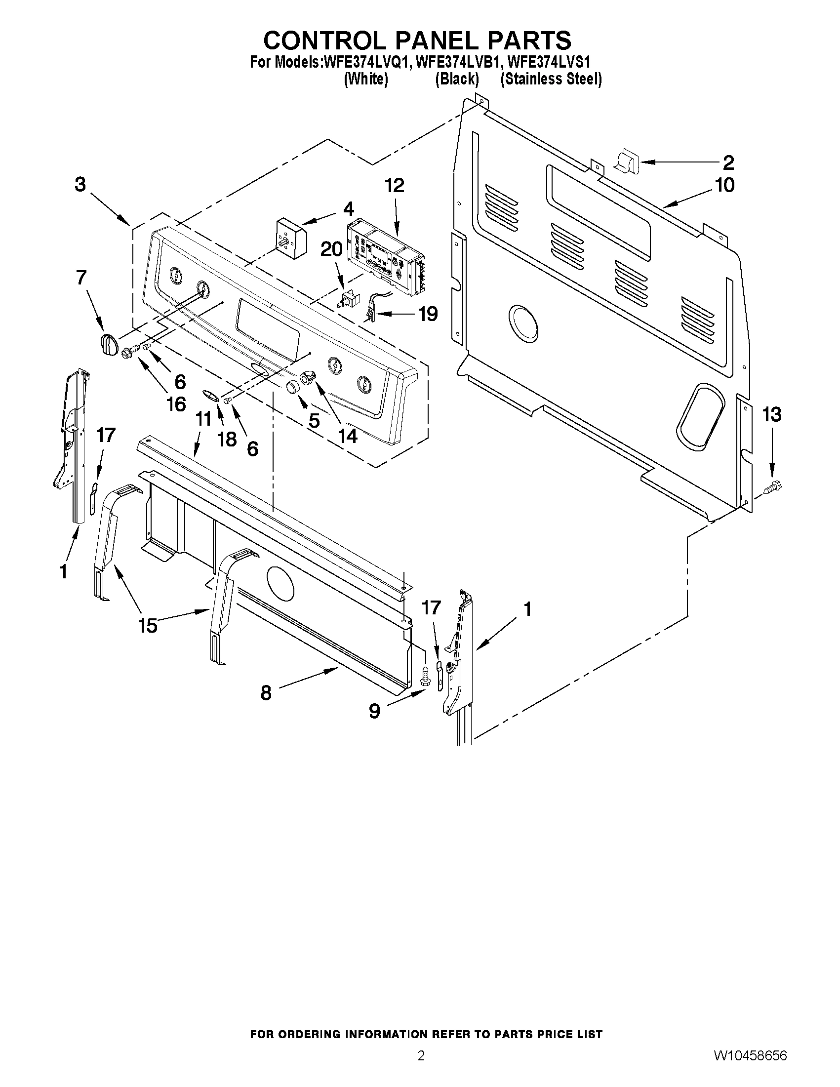 02 - CONTROL PANEL PARTS