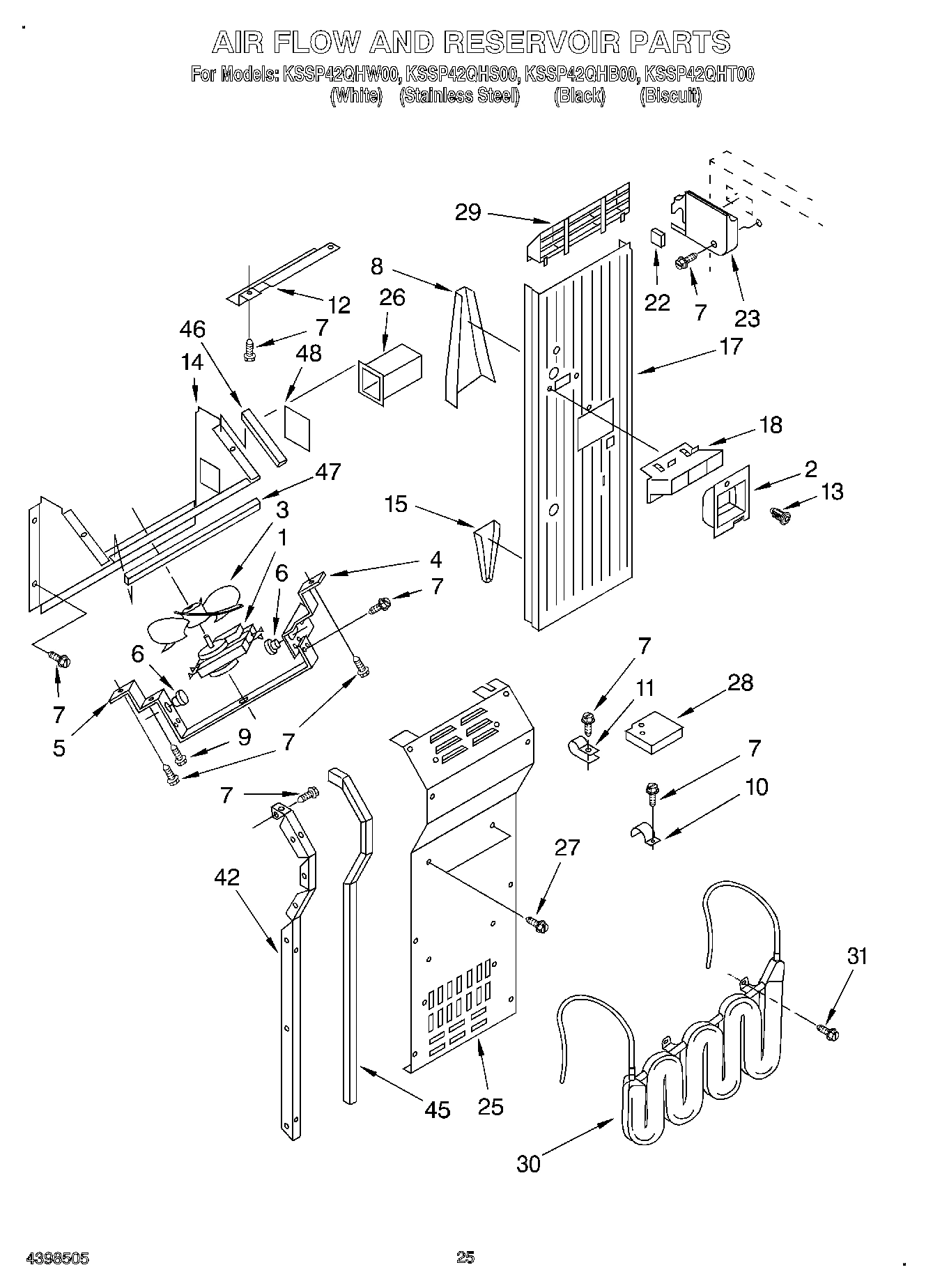 16 - AIR FLOW AND RESERVOIR