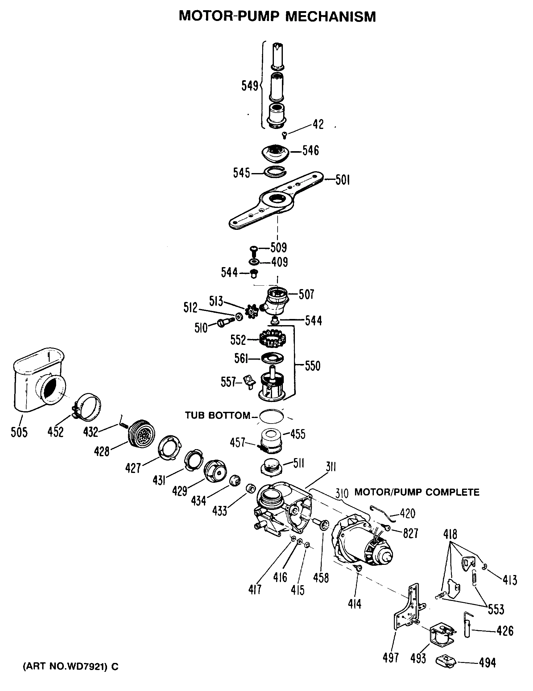 MOTOR-PUMP MECHANISM