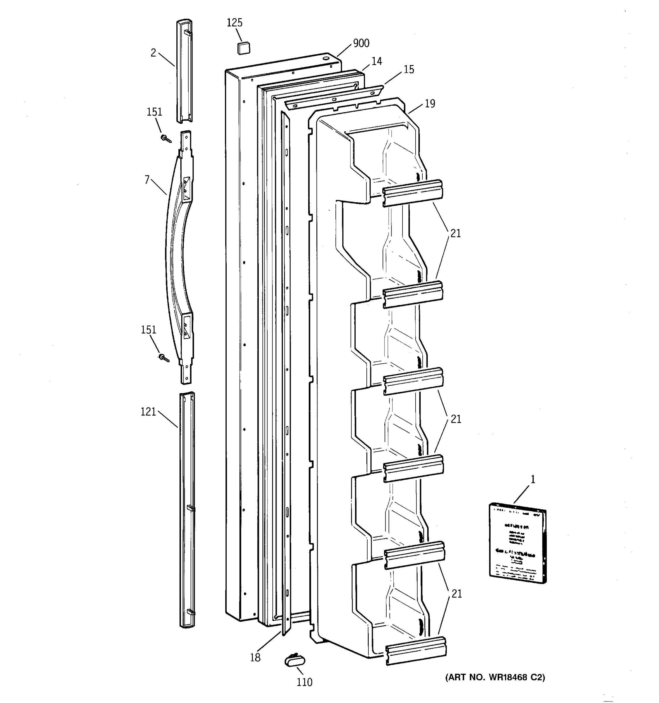 FREEZER DOOR
