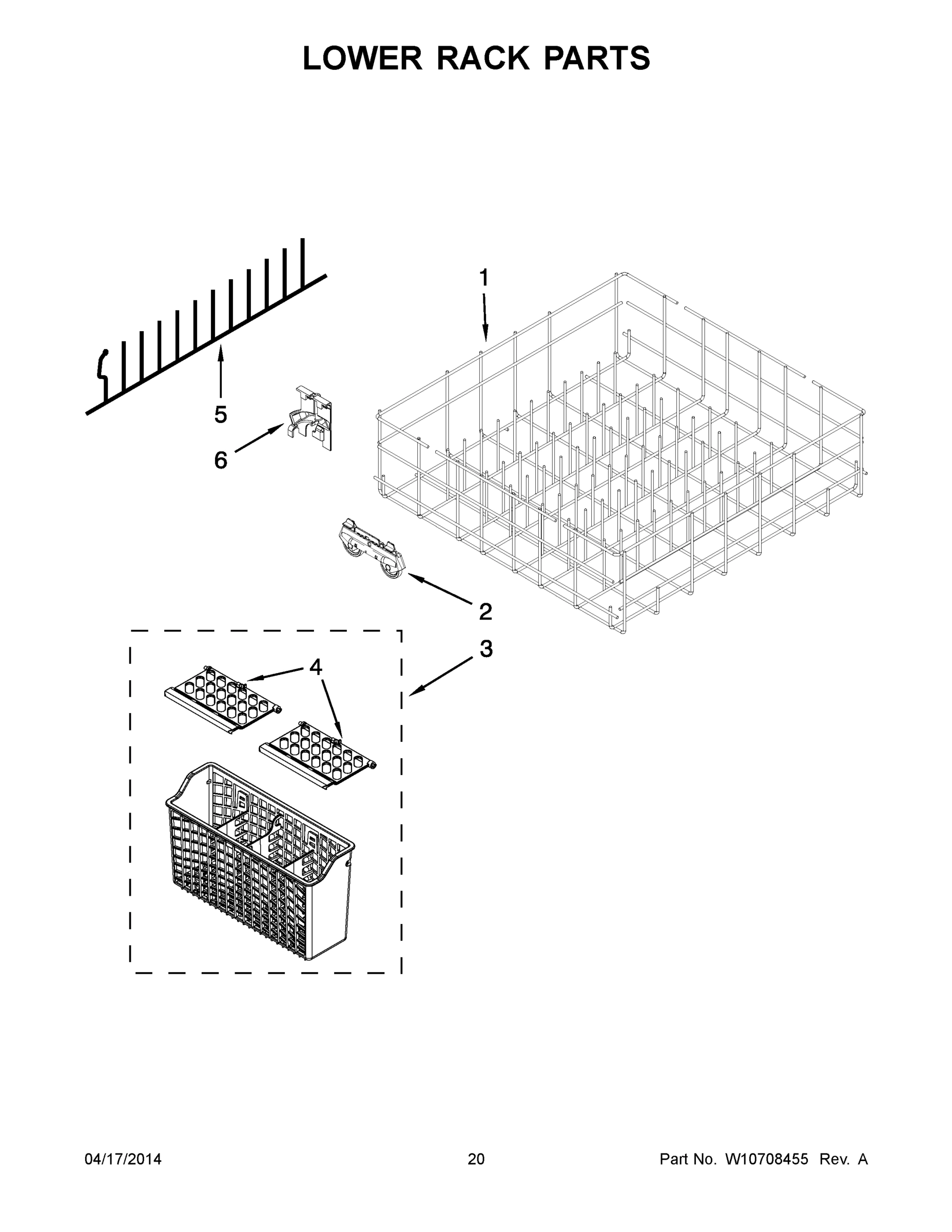 11 - LOWER RACK PARTS