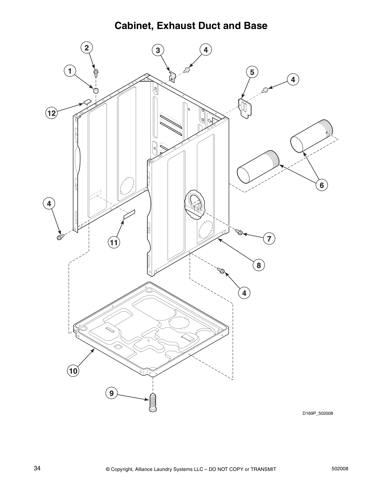 Cabinet, Exhaust Duct and Base
