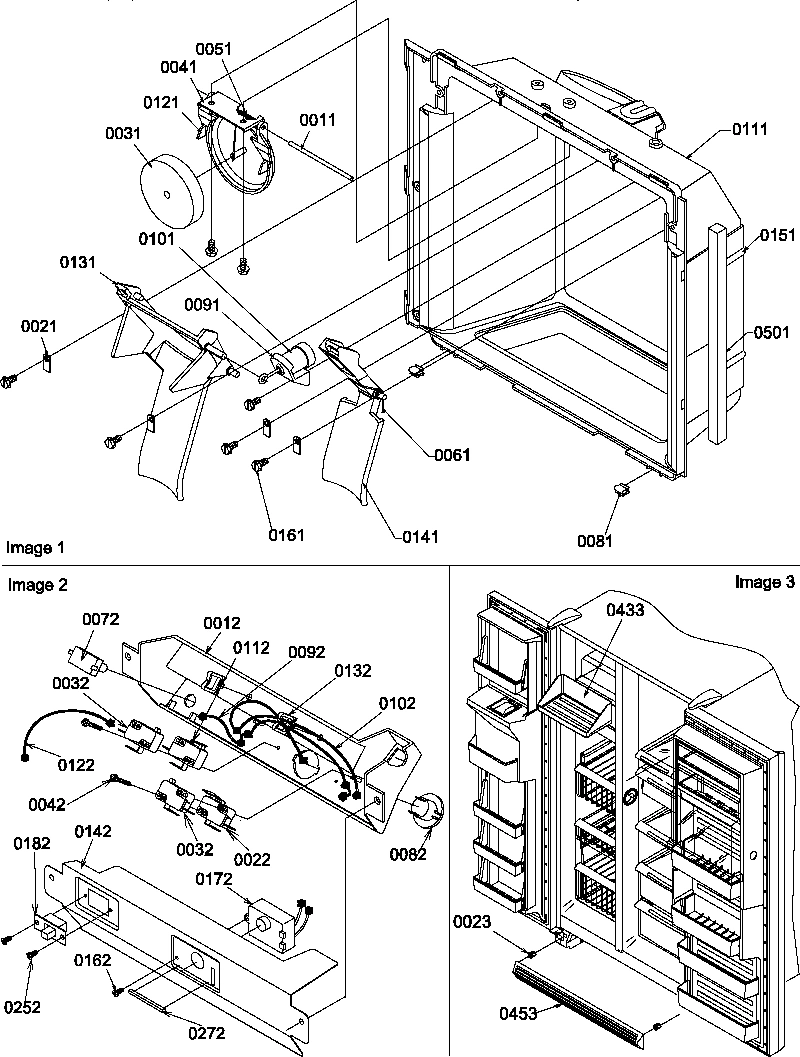 09 - ICE-WATER CAV/ELEC BRKT ASSY/TOE GRILLE