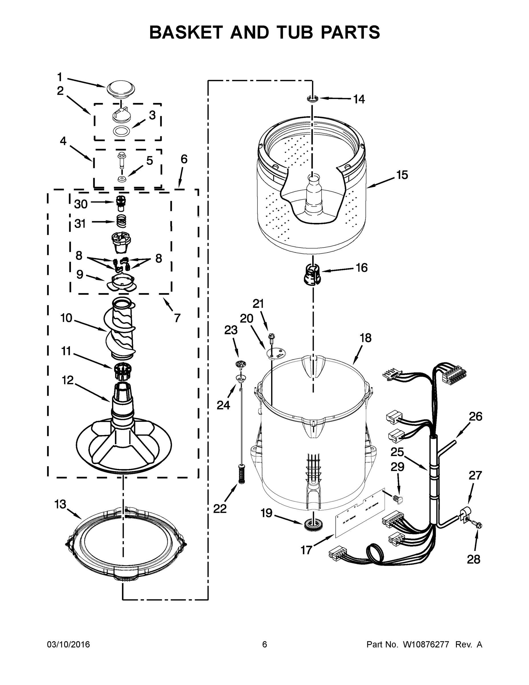04 - BASKET AND TUB PARTS