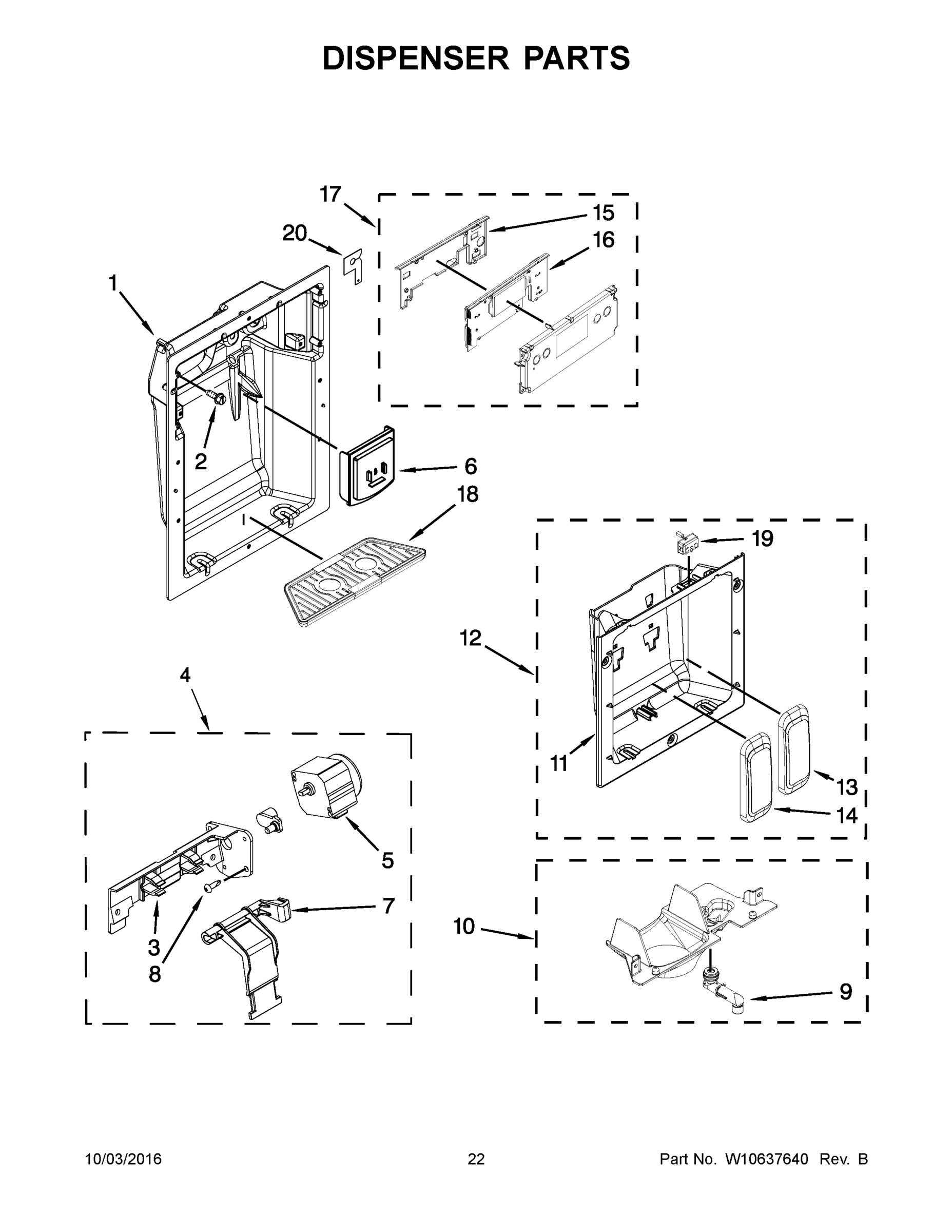 12 - DISPENSER PARTS