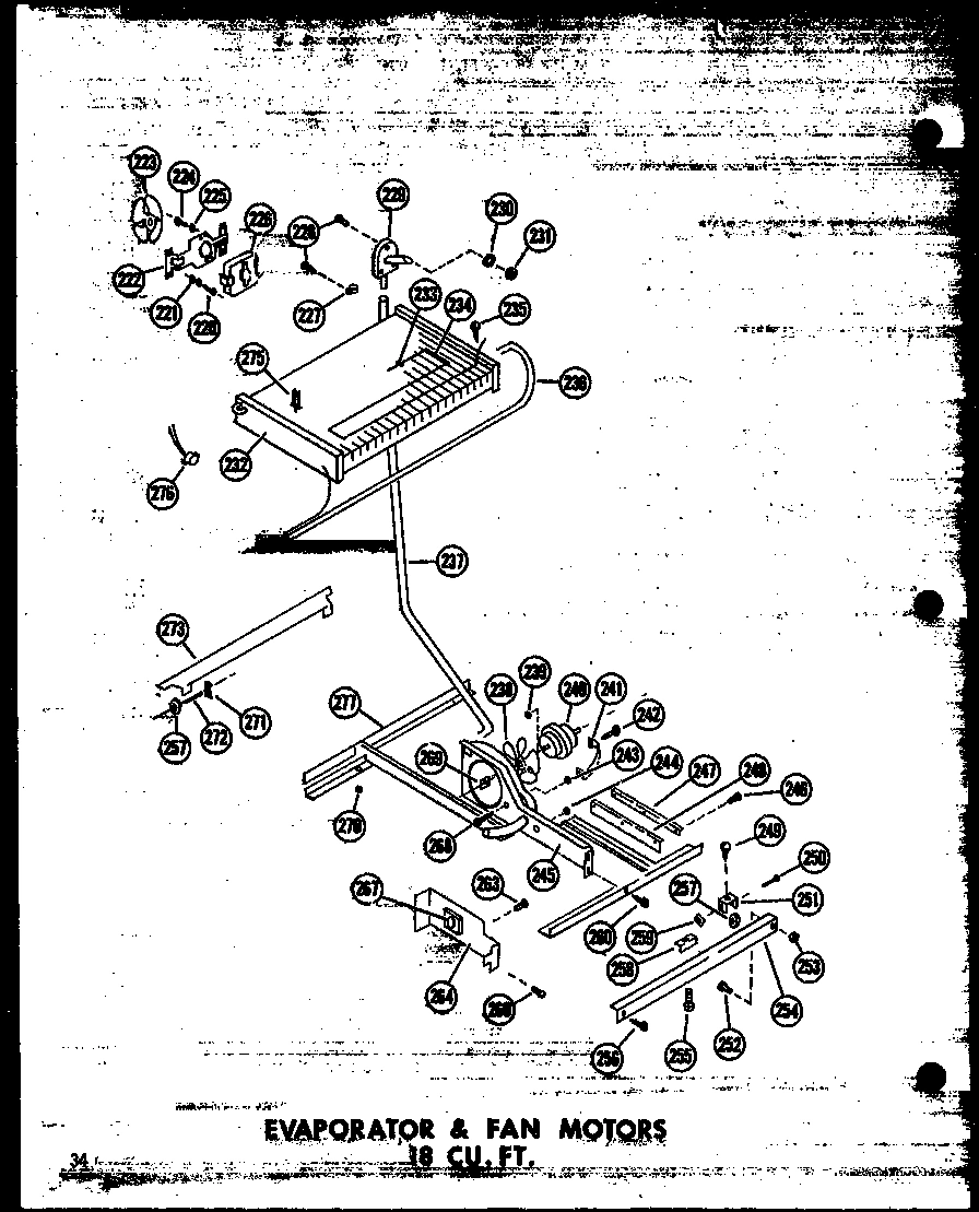 03 - EVAP & FAN MOTORS 18 CU. FT.
