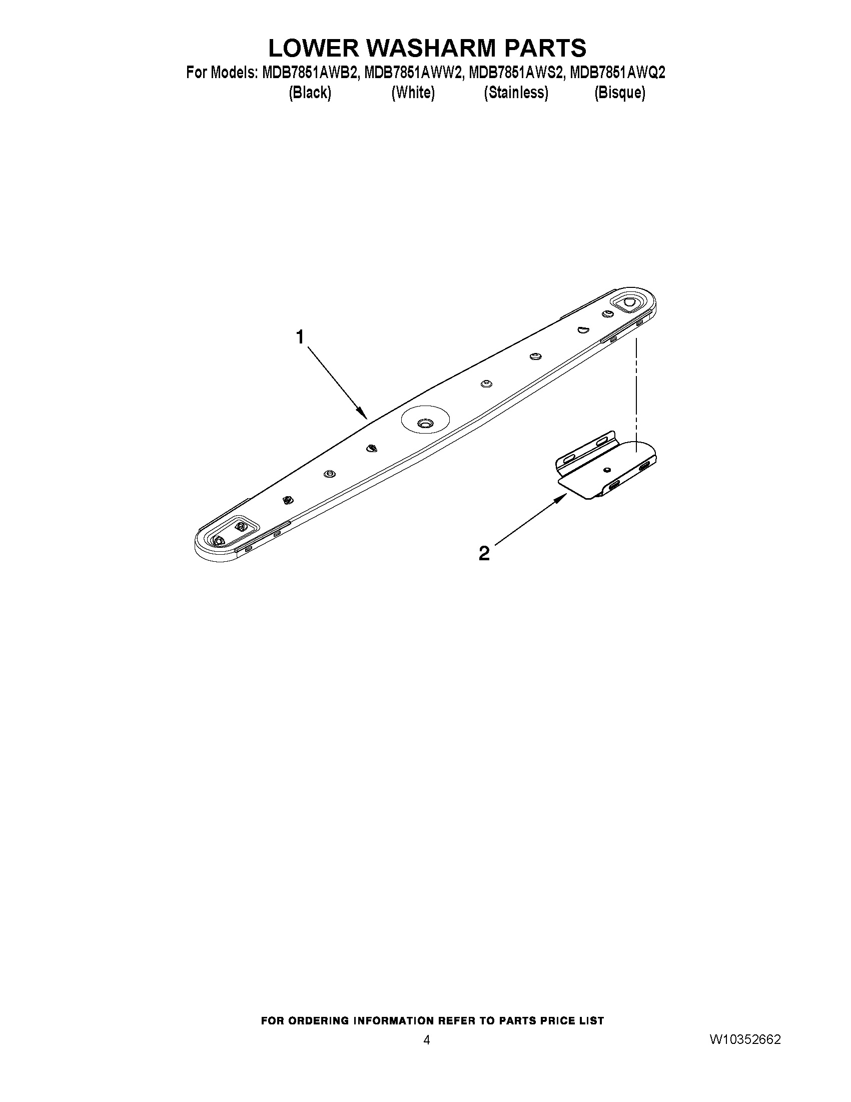 04 - LOWER WASHARM PARTS
