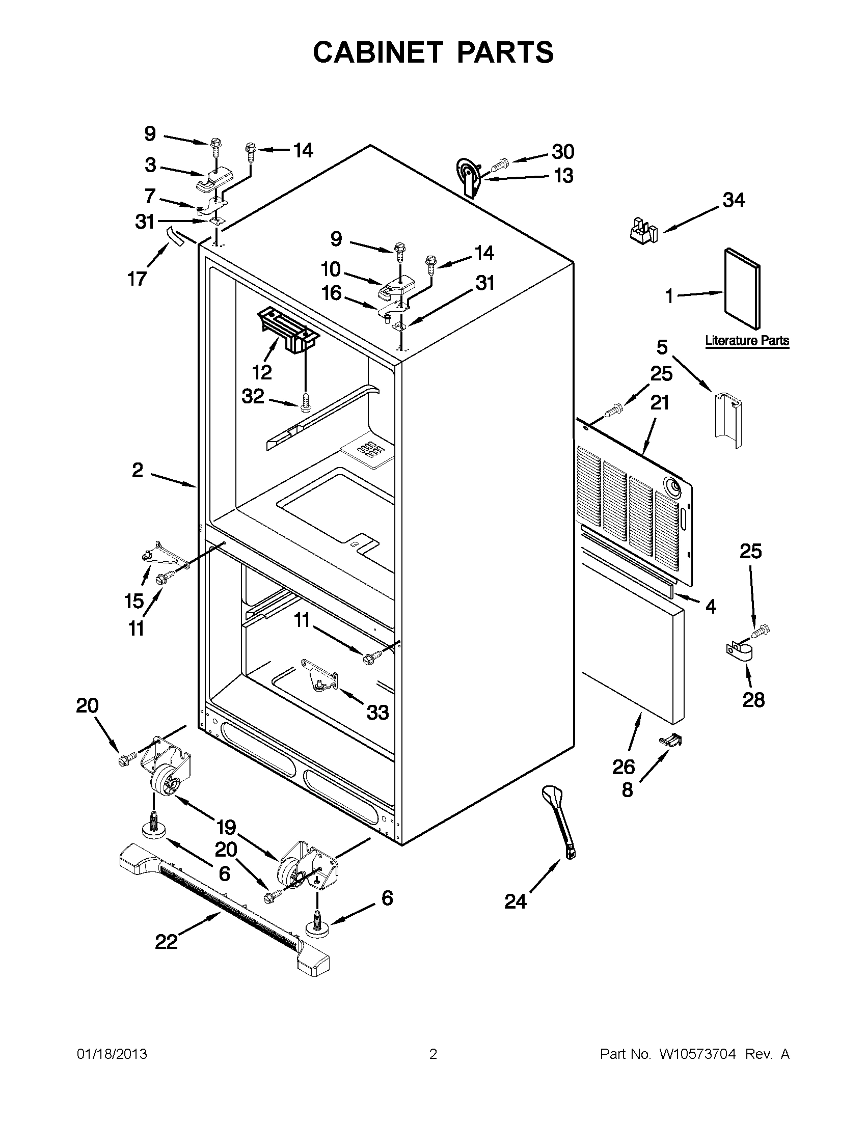 01 - CABINET PARTS