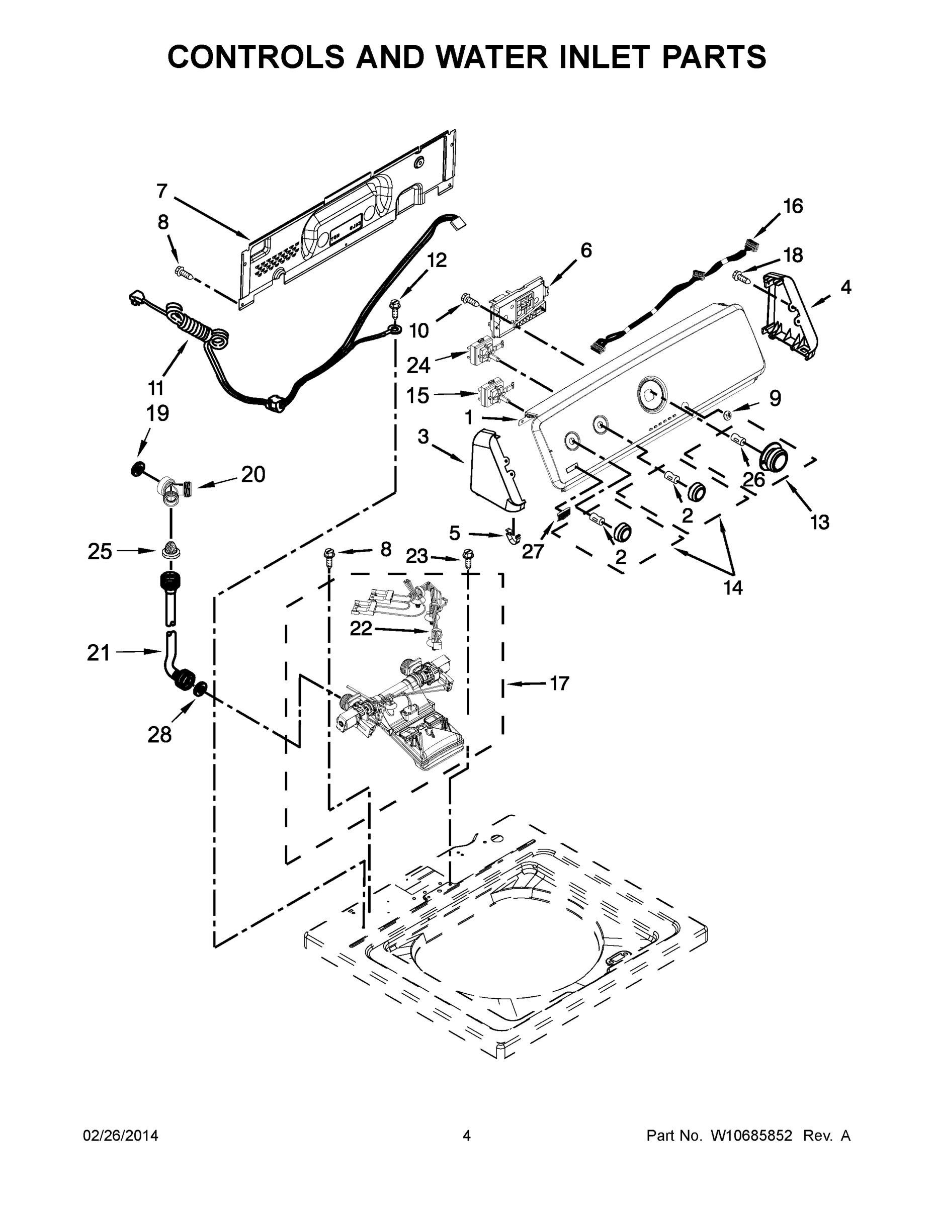 03 - CONTROLS AND WATER INLET PARTS
