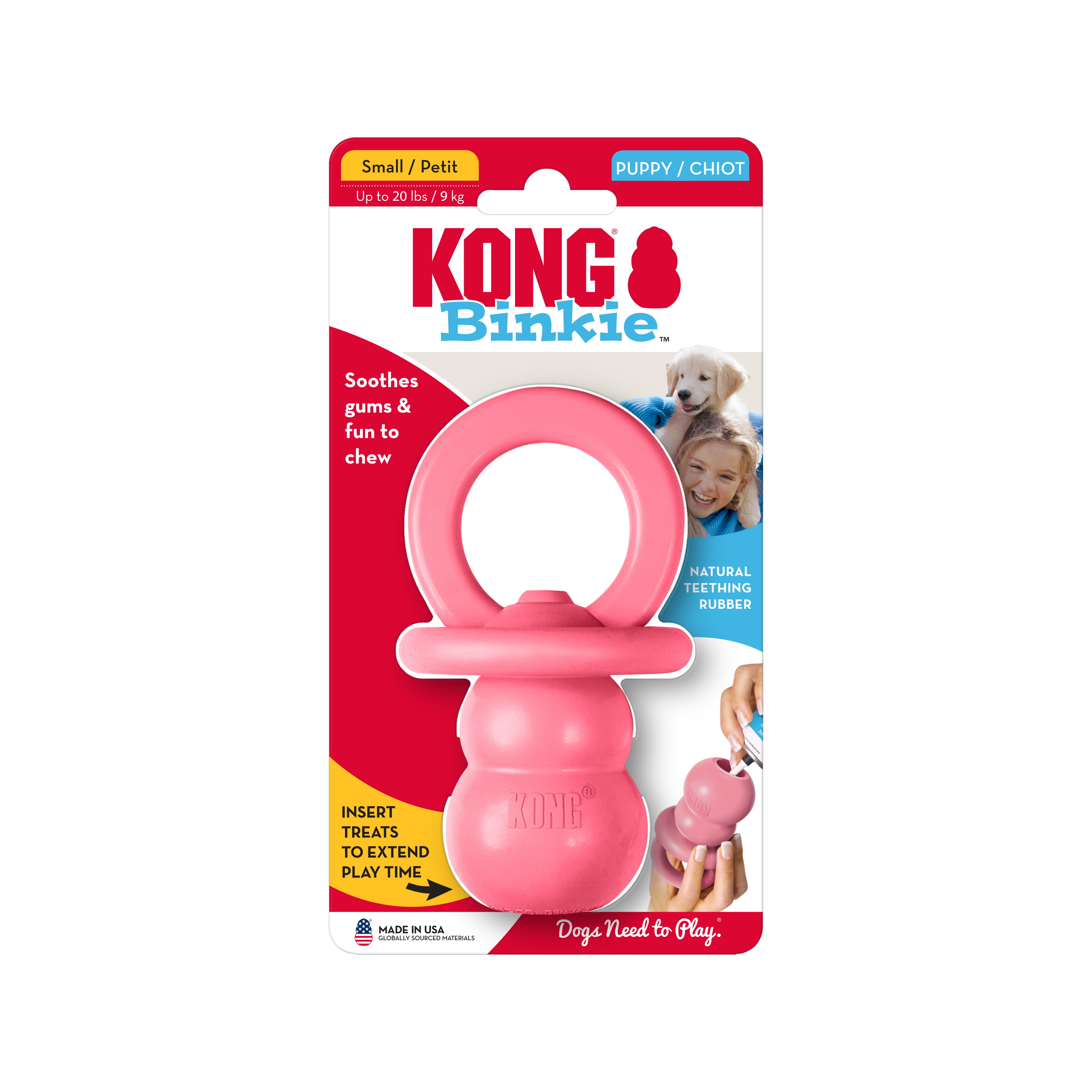 KONG Puppy Binkie onpack product image