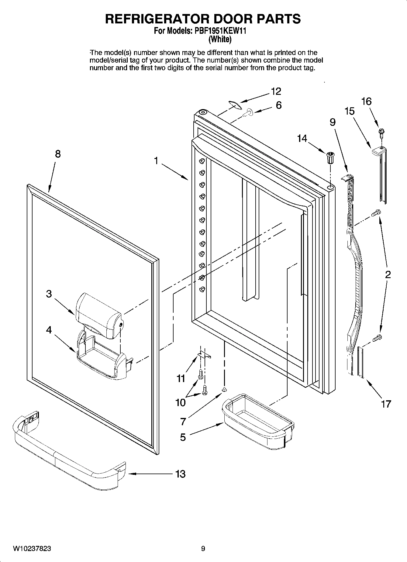 05 - REFRIGERATOR DOOR PARTS