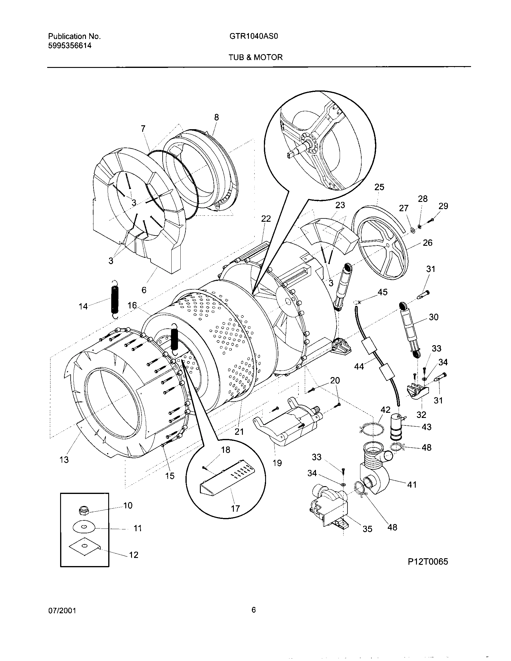 07 - WSHR TUB,MOTOR