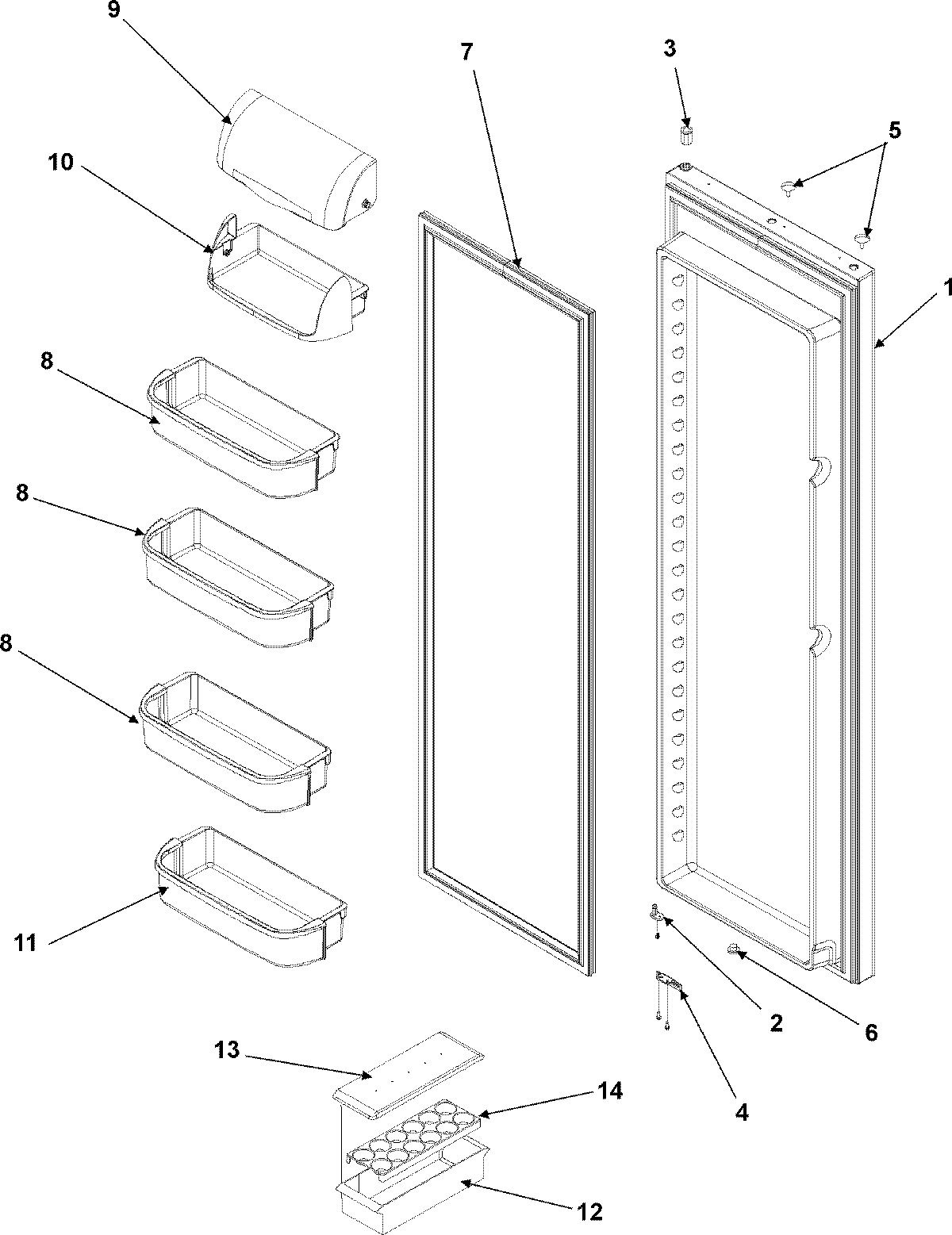 16 - REFRIGERATOR DOOR