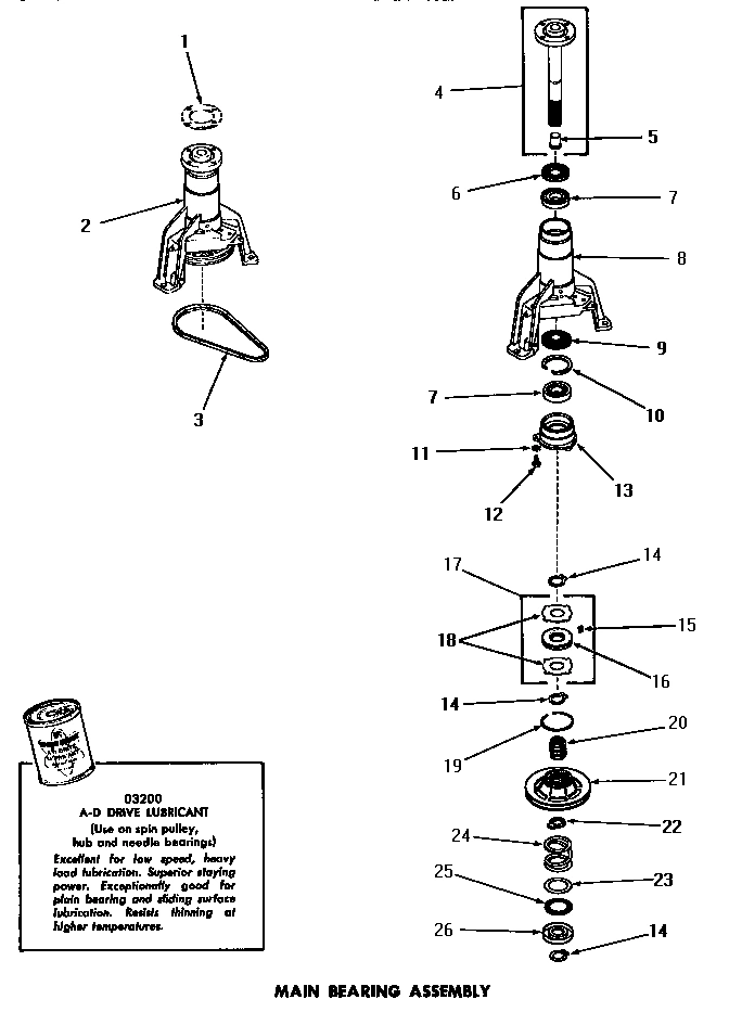 16 - MAIN BEARING ASSY