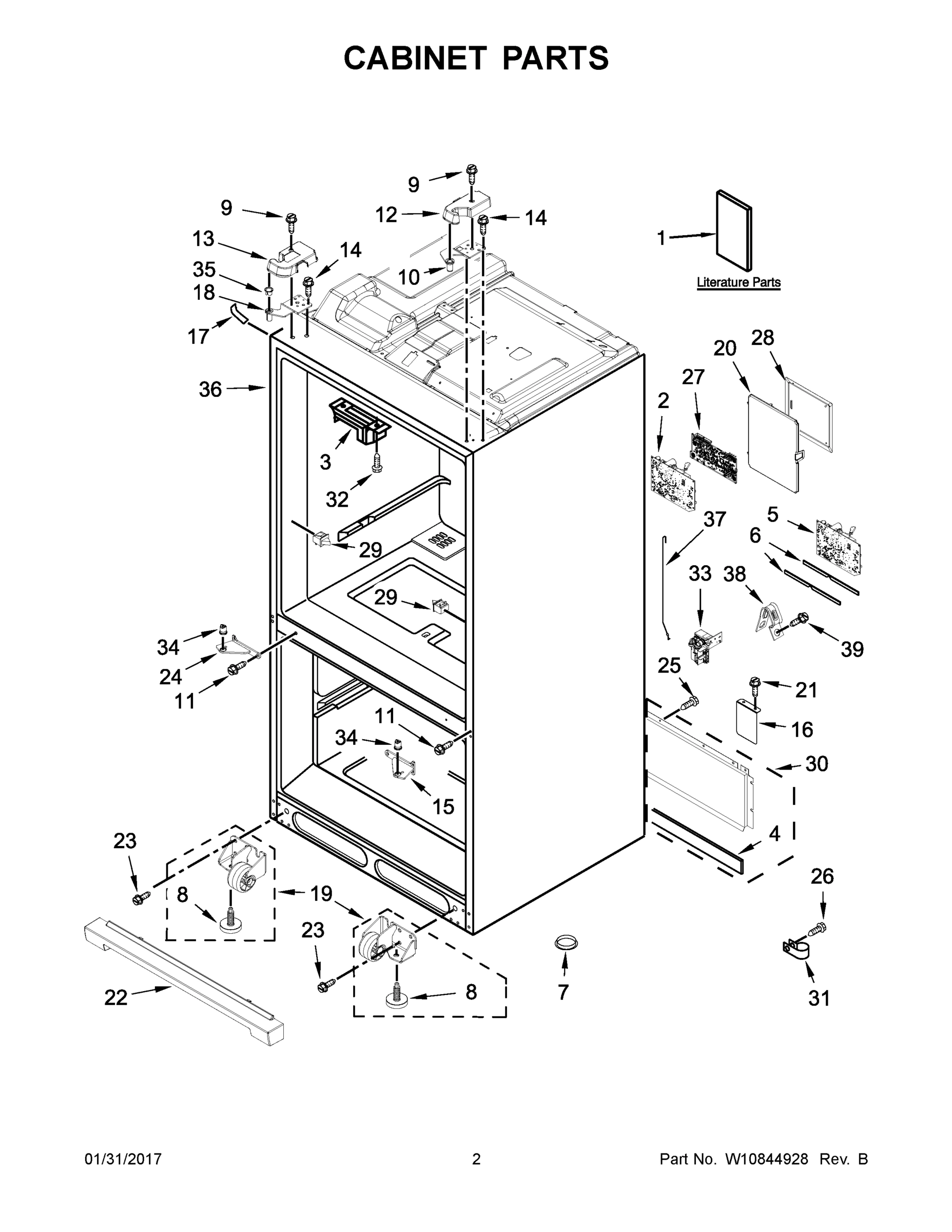 02 - CABINET PARTS