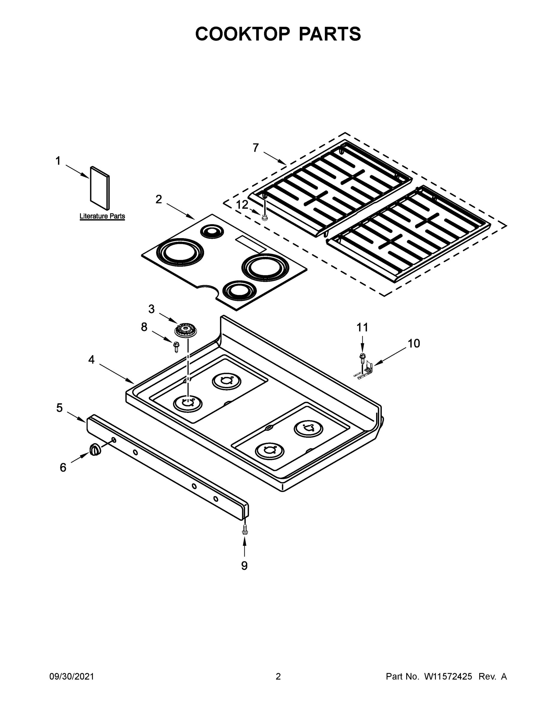 02 - COOKTOP PARTS