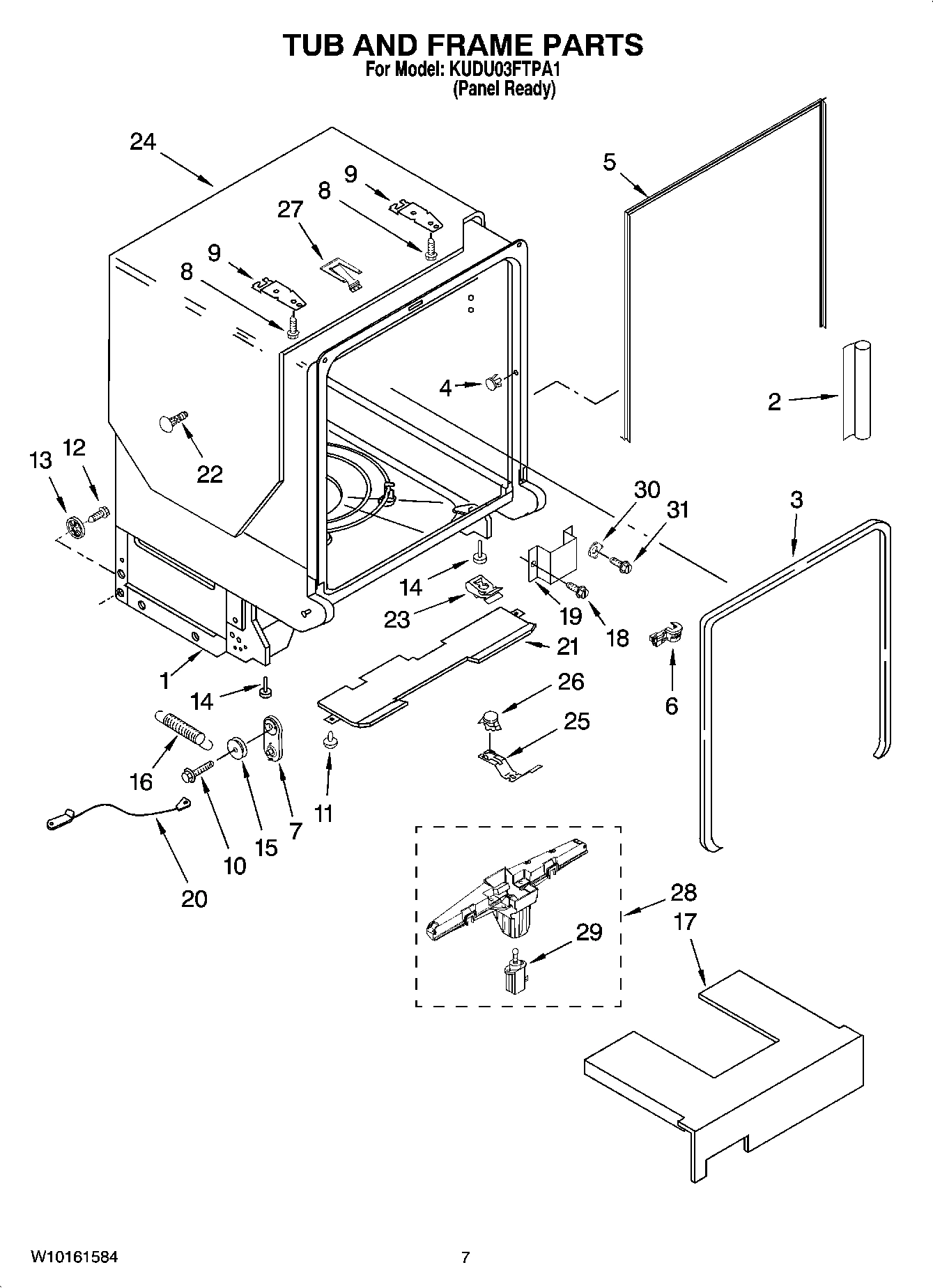 07 - TUB AND FRAME PARTS