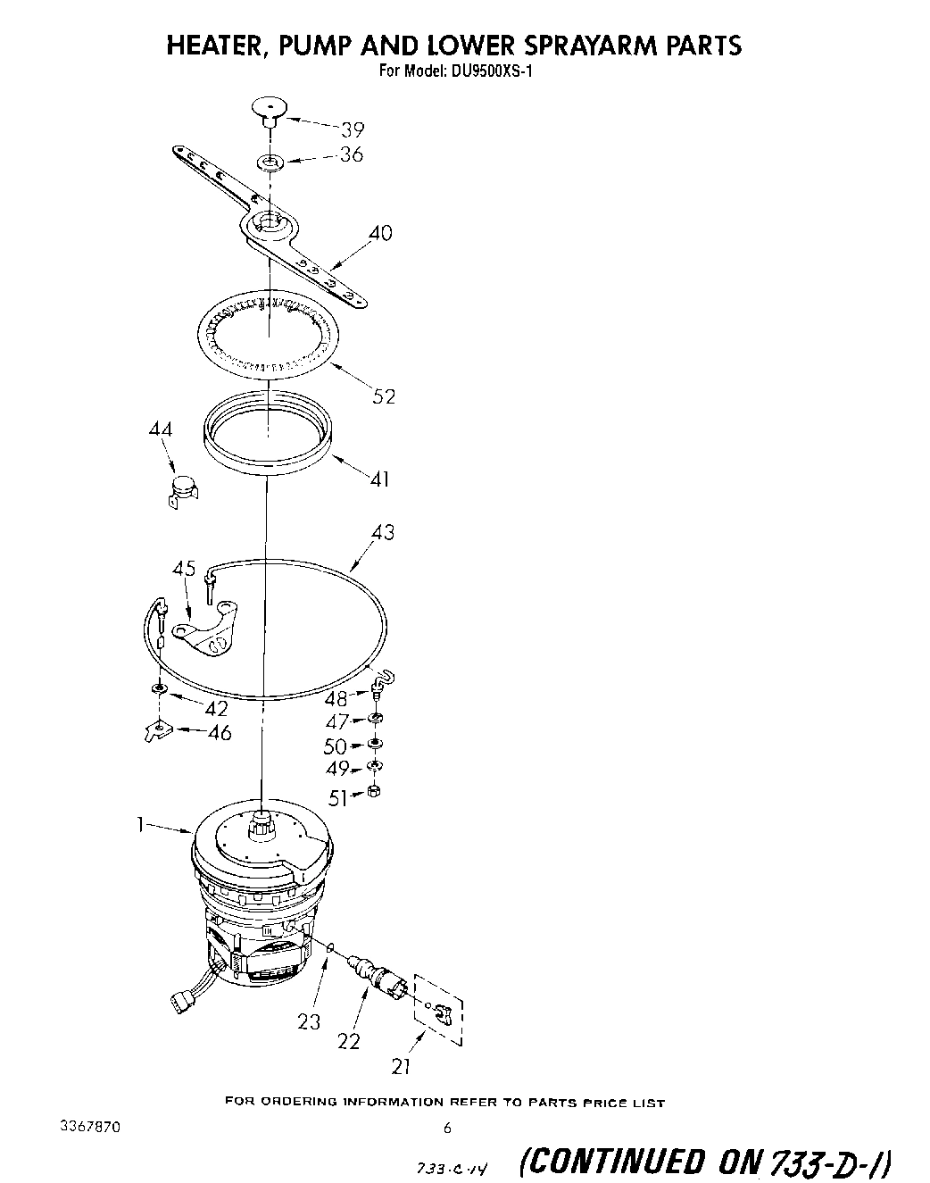 04 - HEATER, PUMP AND LOWER SPRAY ARM