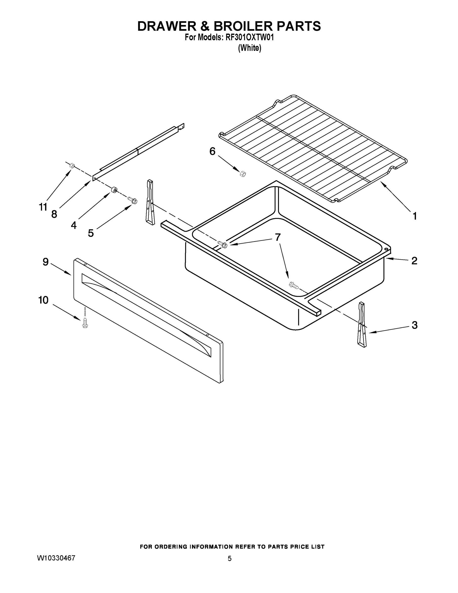 04 - DRAWER & BROILER PARTS
