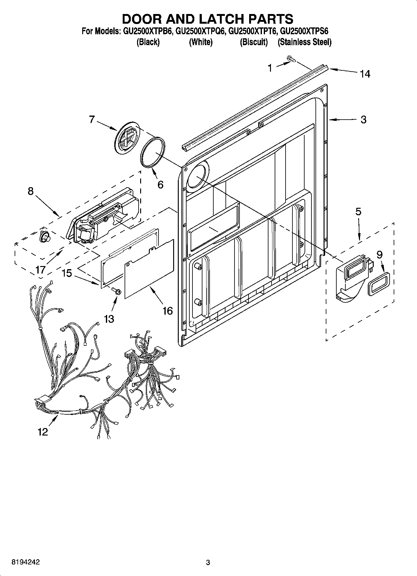 03 - DOOR AND LATCH PARTS