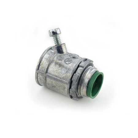 3-Inch 90-Degree Malleable Iron Flexible Metal Conduit Connector – Grade A