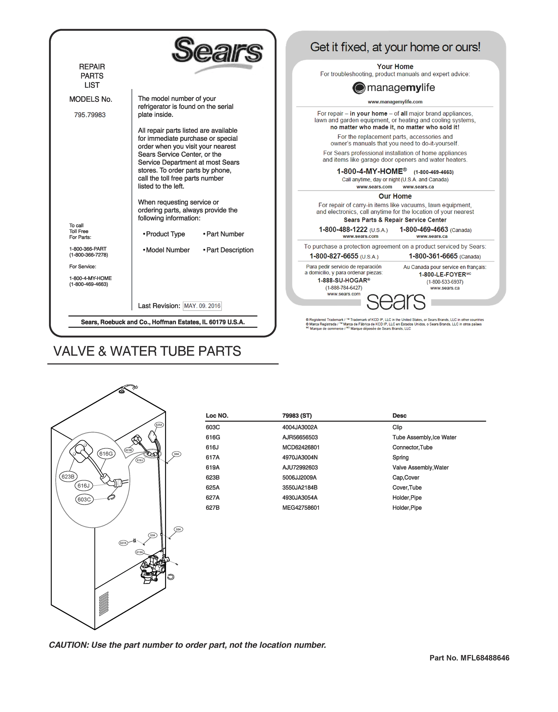 VALVE & WATER TUBE PARTS