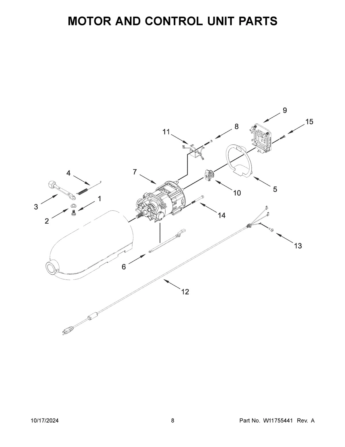 05 - MOTOR AND CONTROL UNIT PARTS