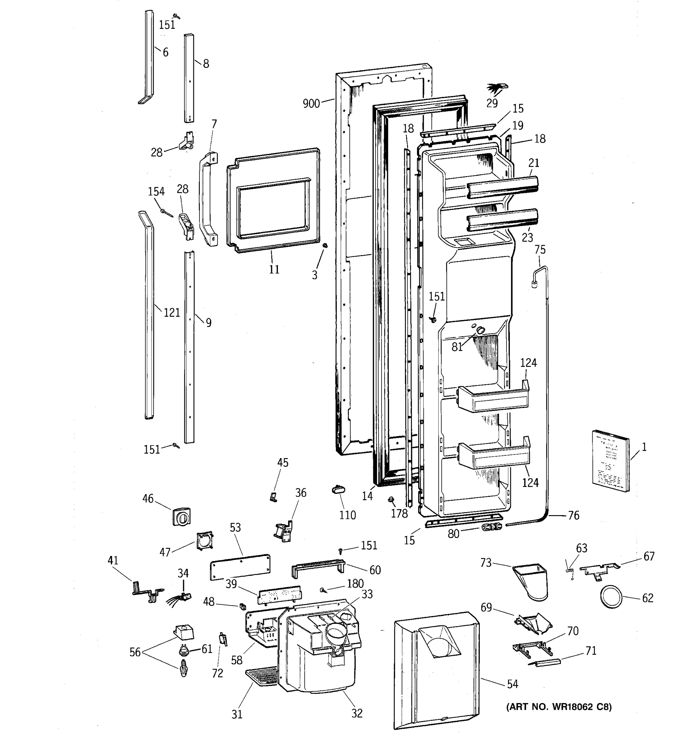 FREEZER DOOR