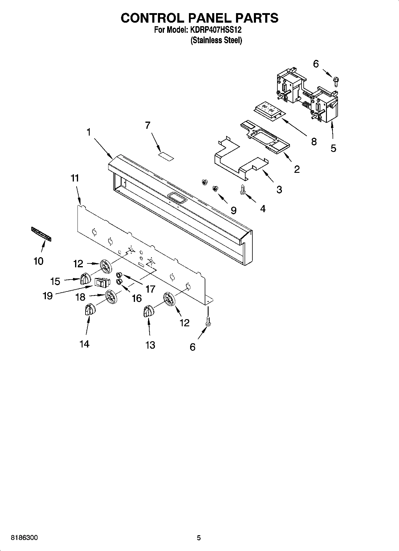 04 - CONTROL PANEL PARTS