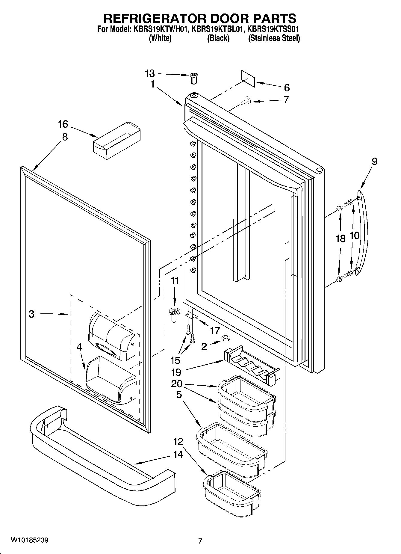 04 - REFRIGERATOR DOOR PARTS