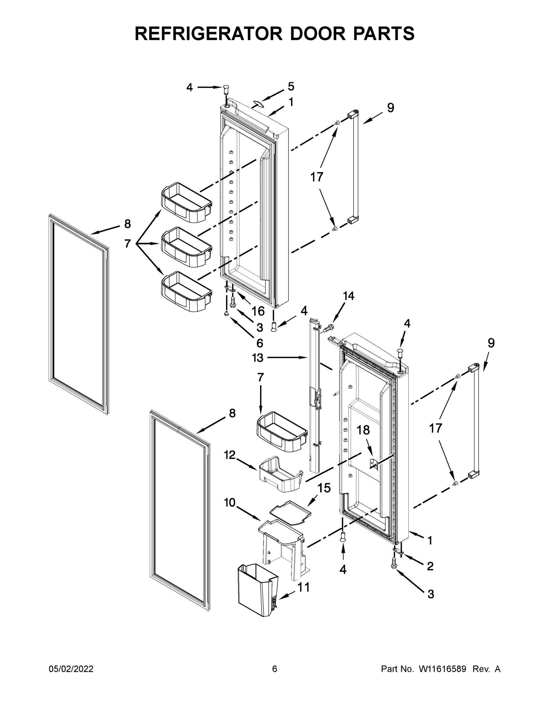 04 - REFRIGERATOR DOOR PARTS