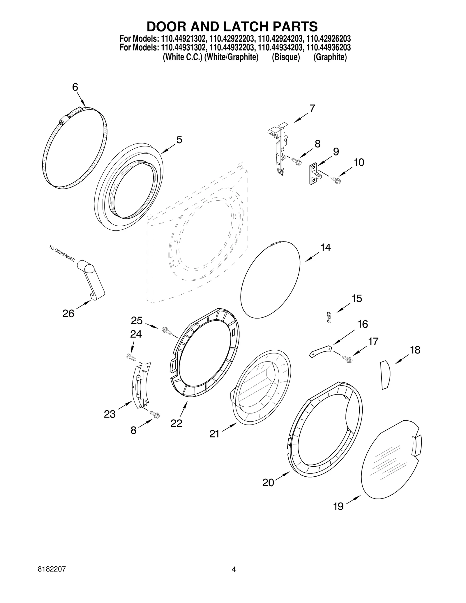 DOOR AND LATCH PARTS