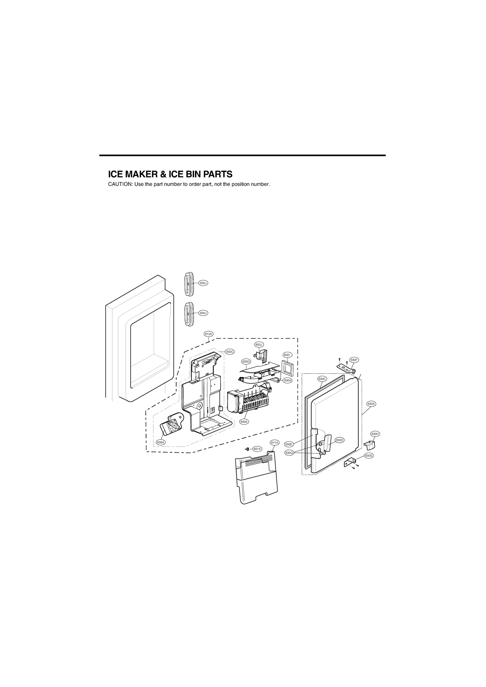 ICE MAKER & ICE BIN PARTS