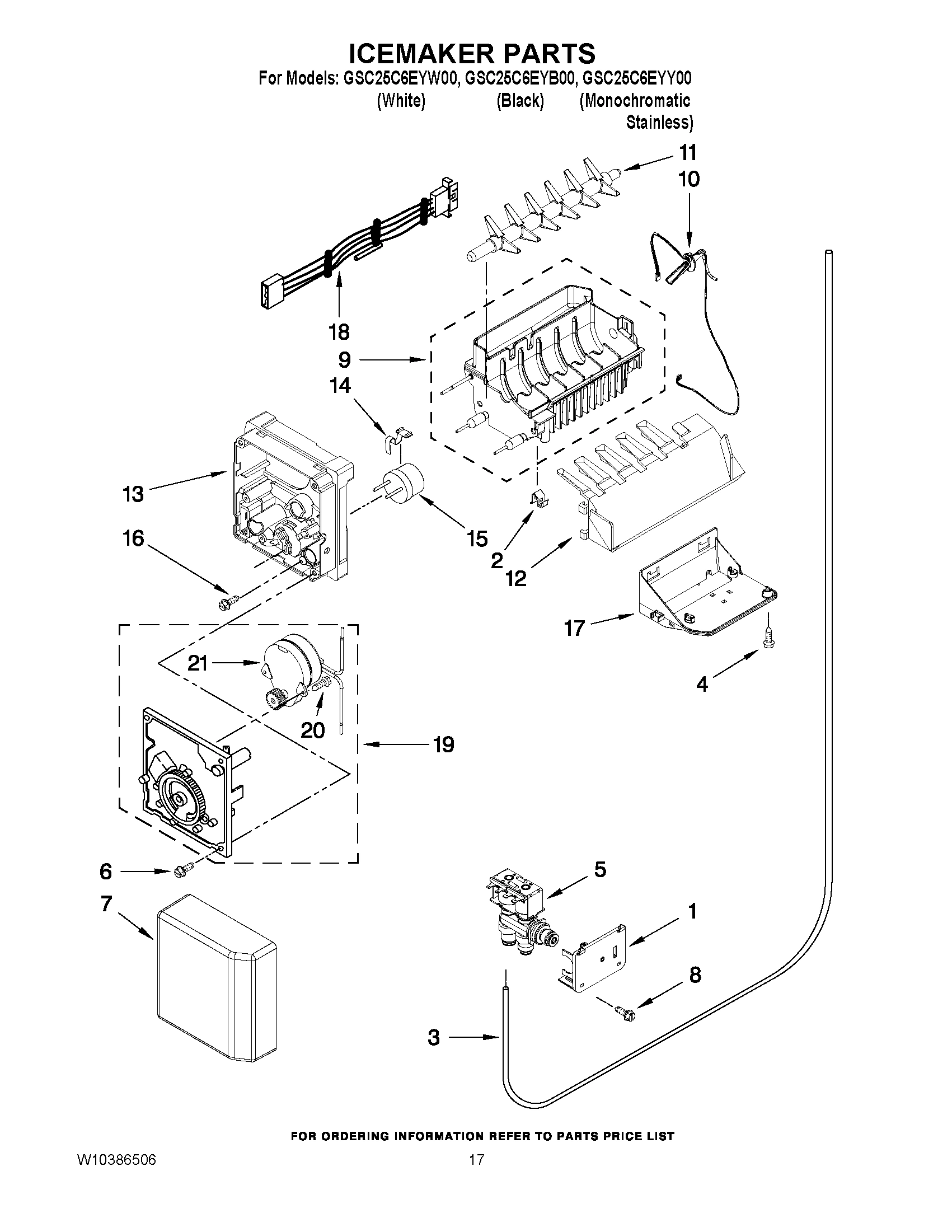 10 - ICEMAKER PARTS