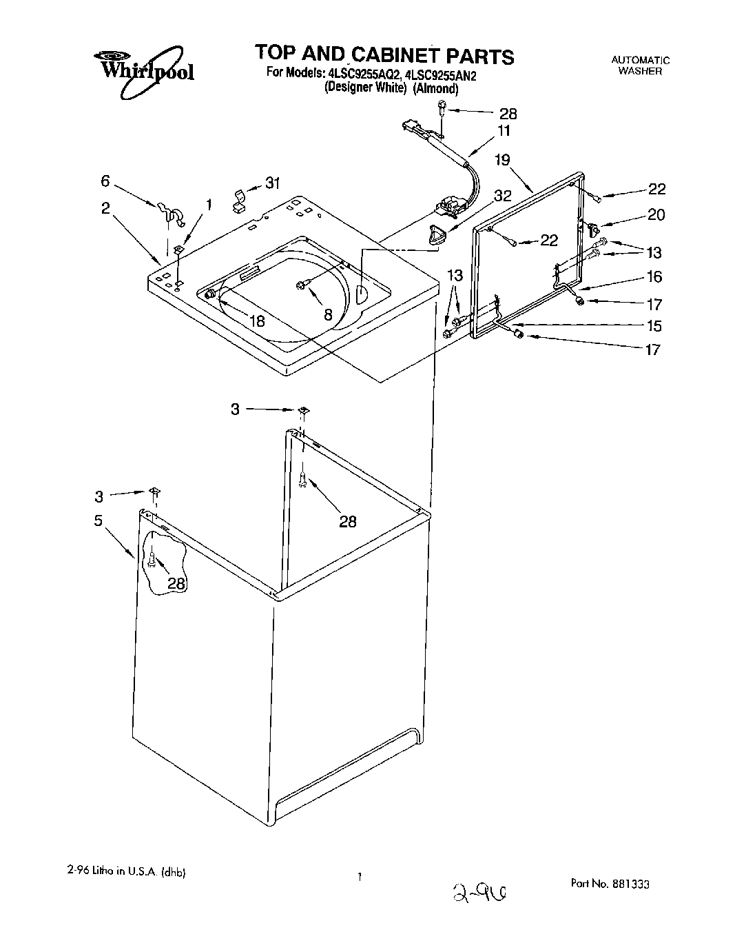 01 - TOP AND CABINET