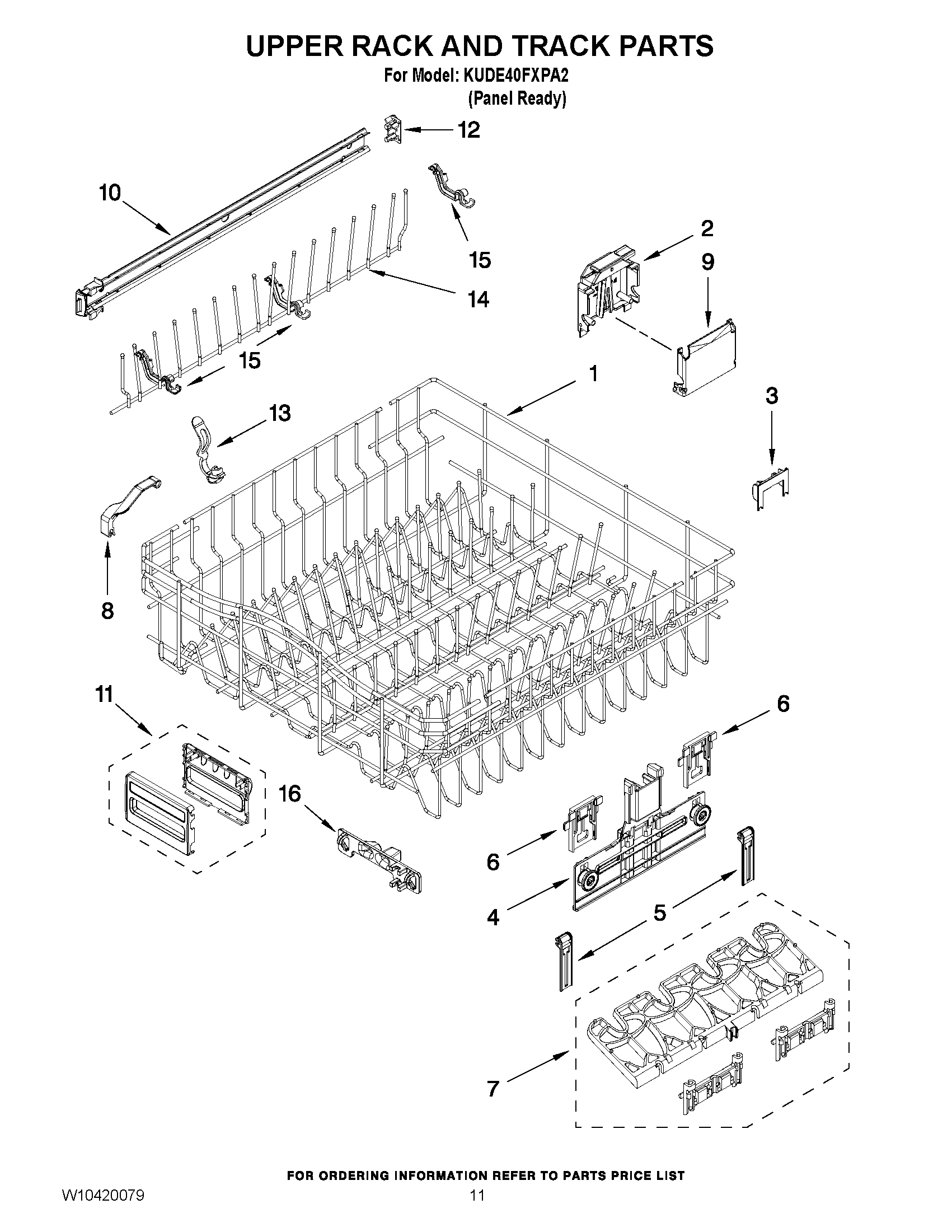 09 - UPPER RACK AND TRACK PARTS
