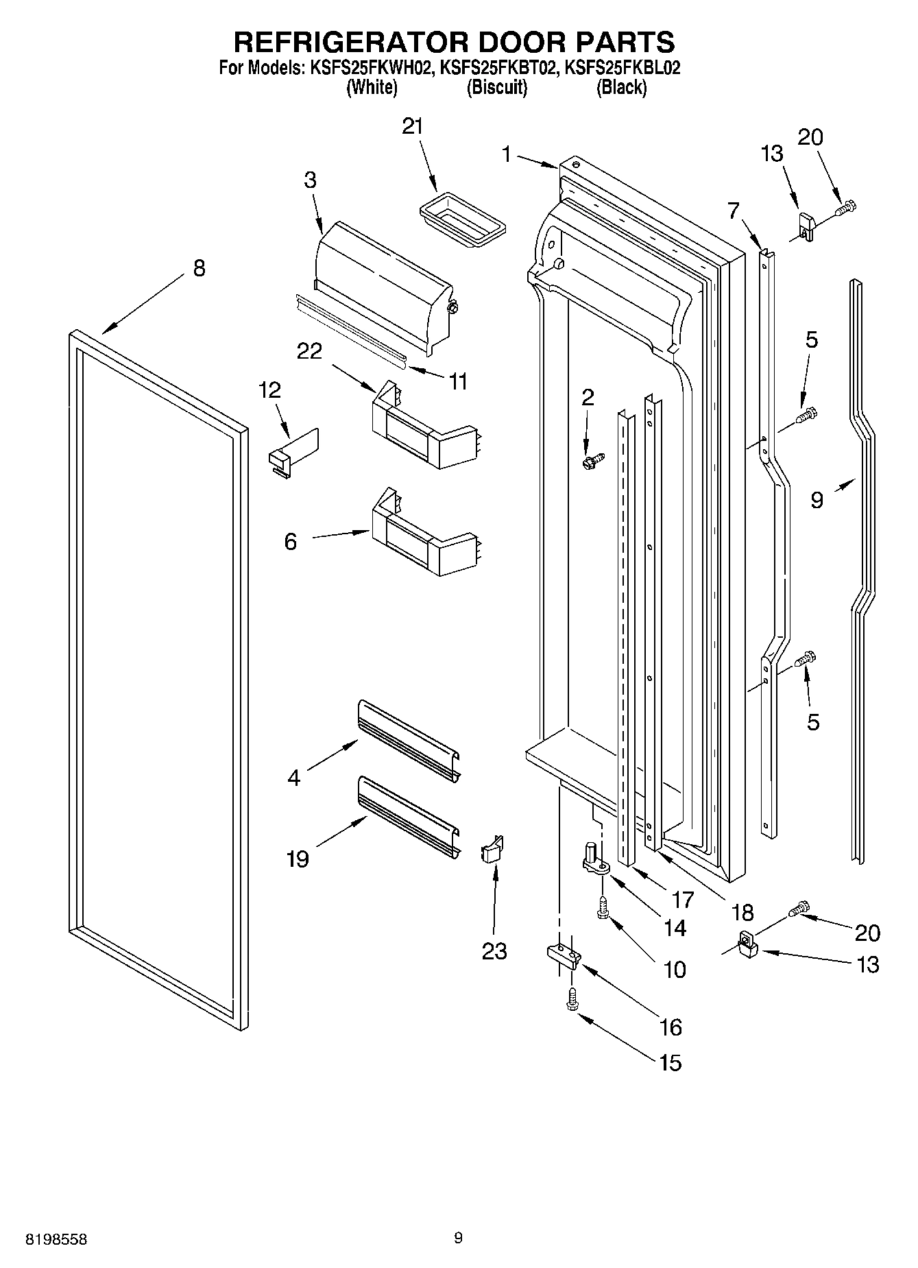 06 - REFRIGERATOR DOOR PARTS
