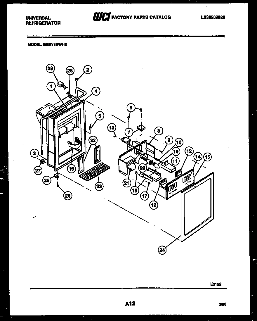 07 - ICE DOOR, DISPENSER AND WATER TANK
