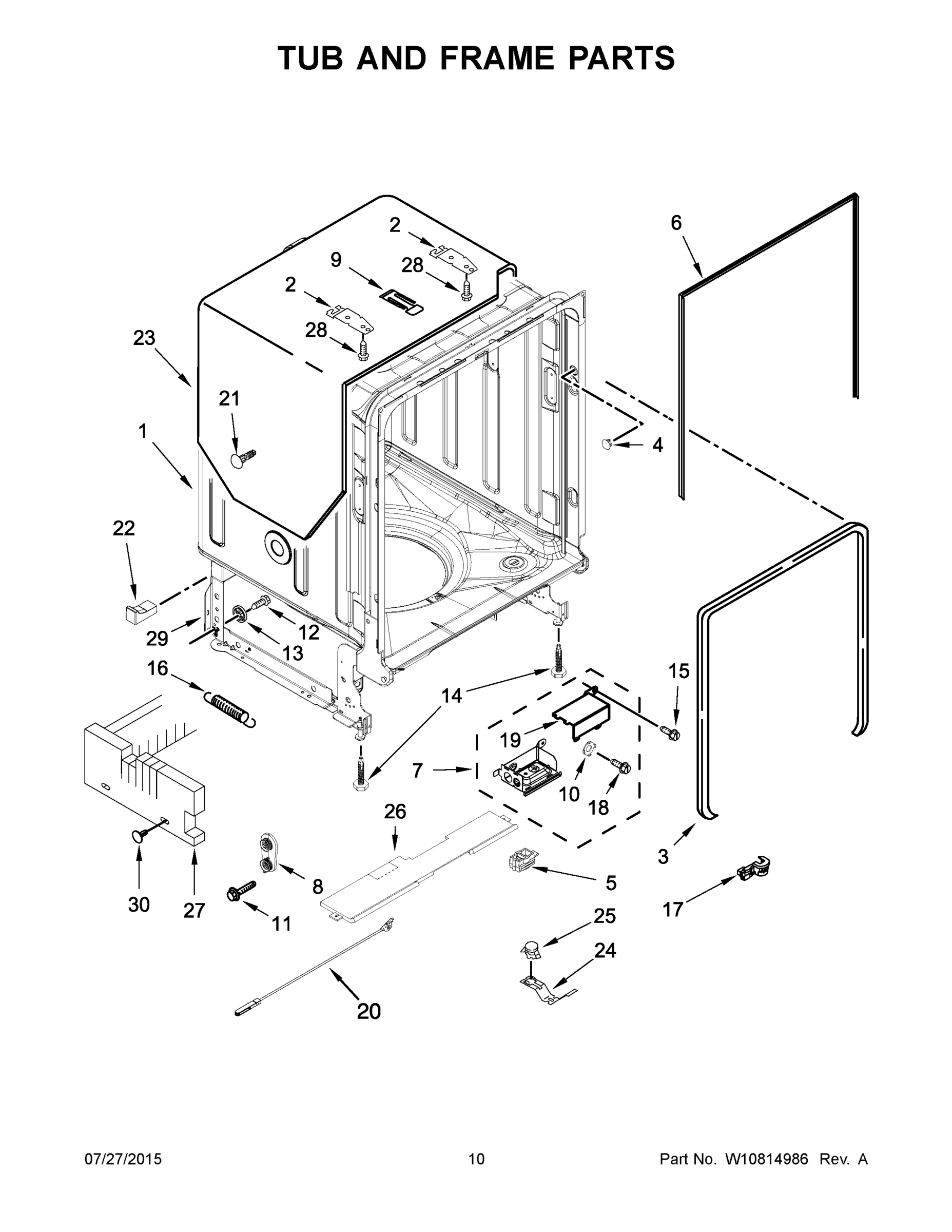 06 - TUB AND FRAME PARTS