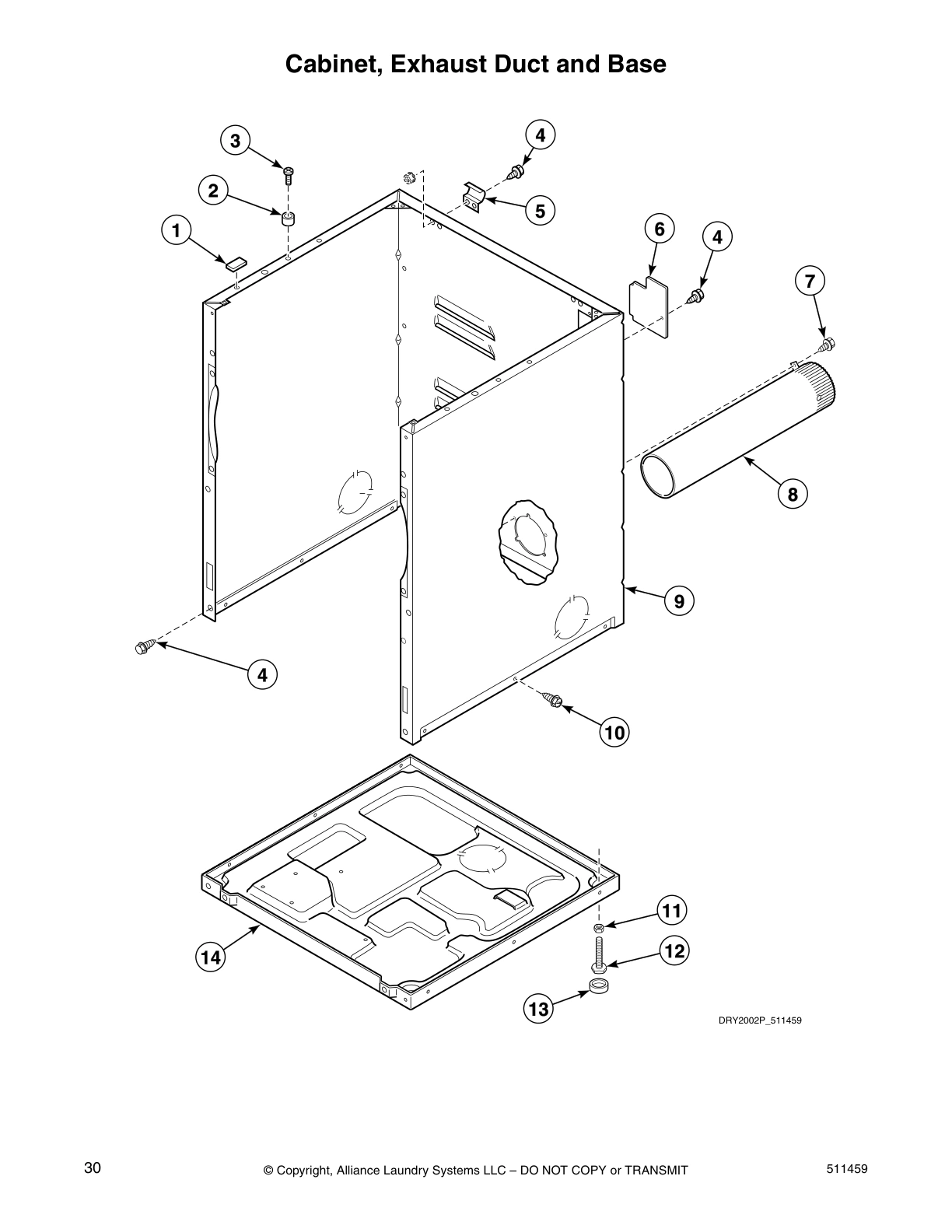 Cabinet, Exhaust Duct and Base