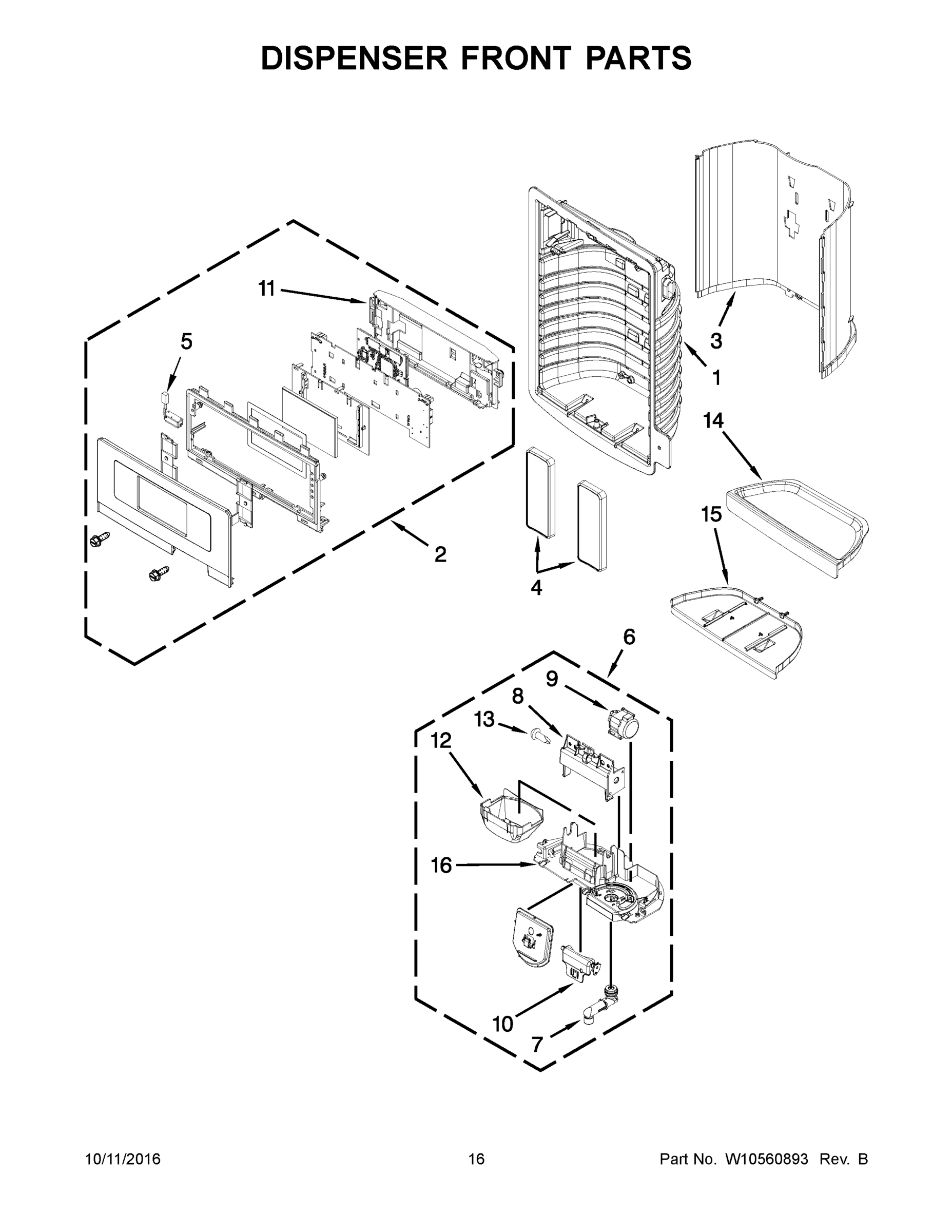 09 - DISPENSER FRONT PARTS